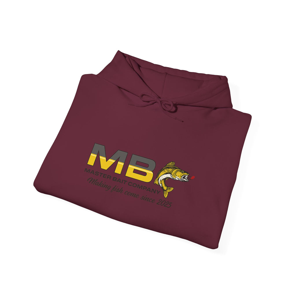 Master Bait Company Fishing Hoodie - ‘‘Making Fish Come Since 2025’’ Crew Hooded Sweatshirt