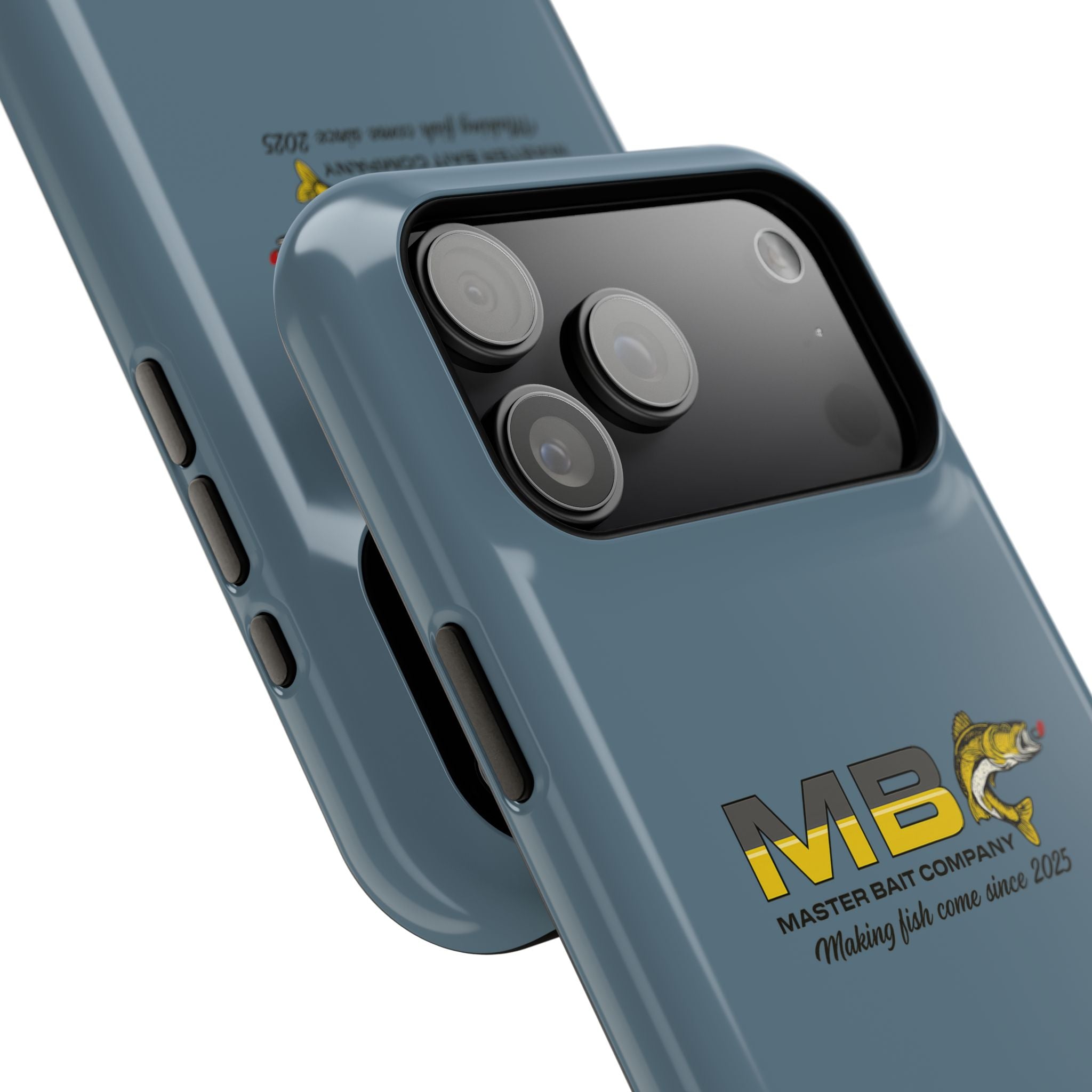 Impact-Resistant Phone Case — MB Master Bait Company Logo (Fishing Theme)
