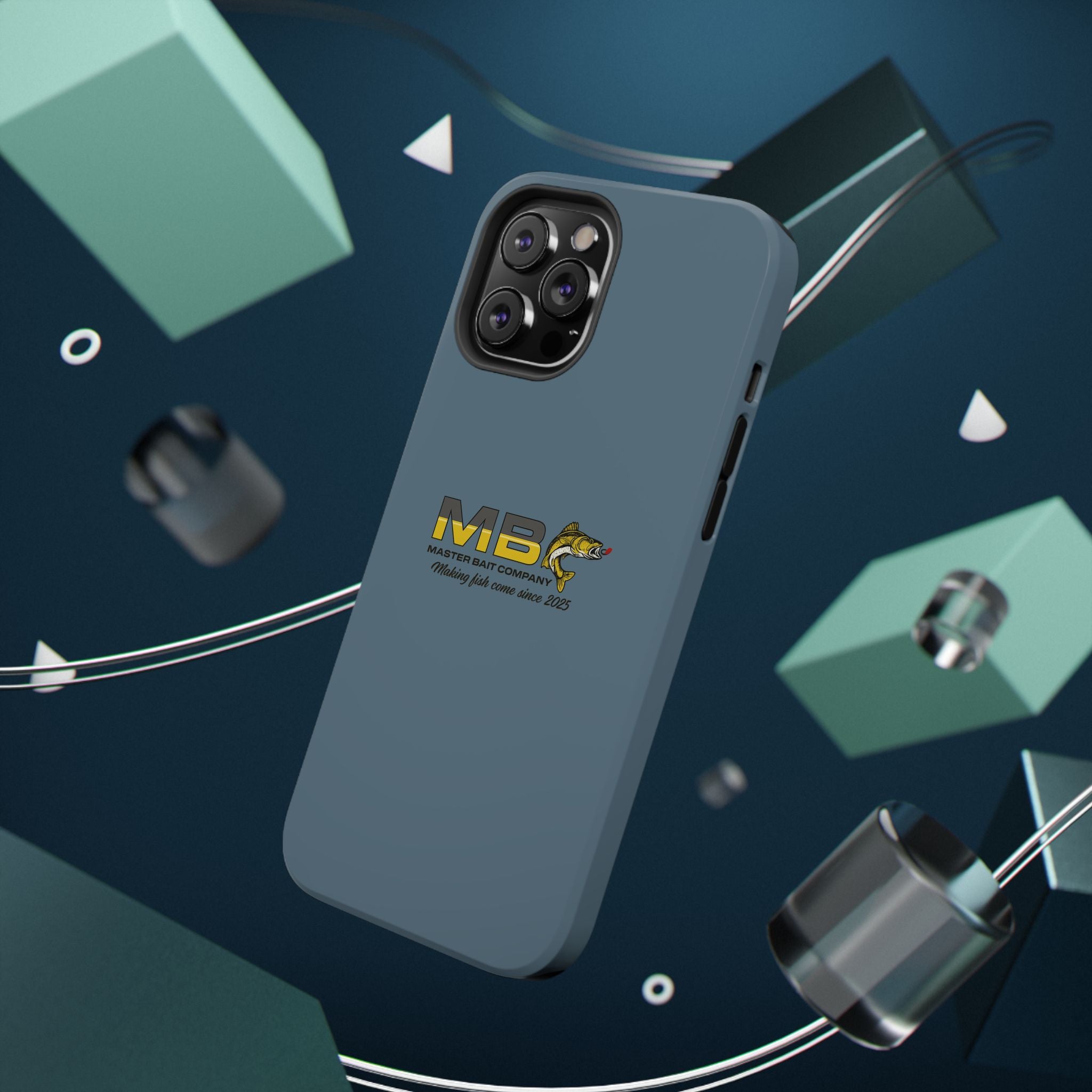 Impact-Resistant Phone Case — MB Master Bait Company Logo (Fishing Theme)