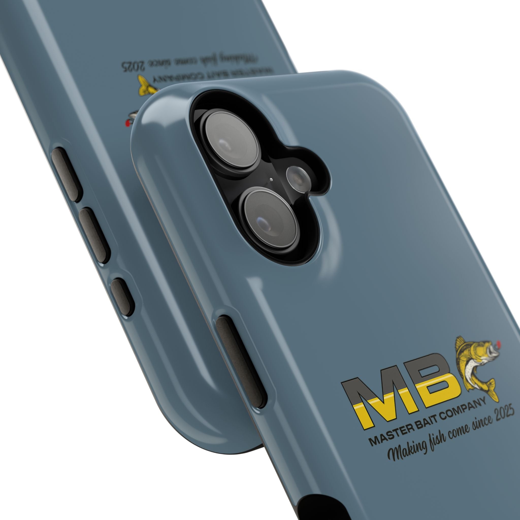 Impact-Resistant Phone Case — MB Master Bait Company Logo (Fishing Theme)