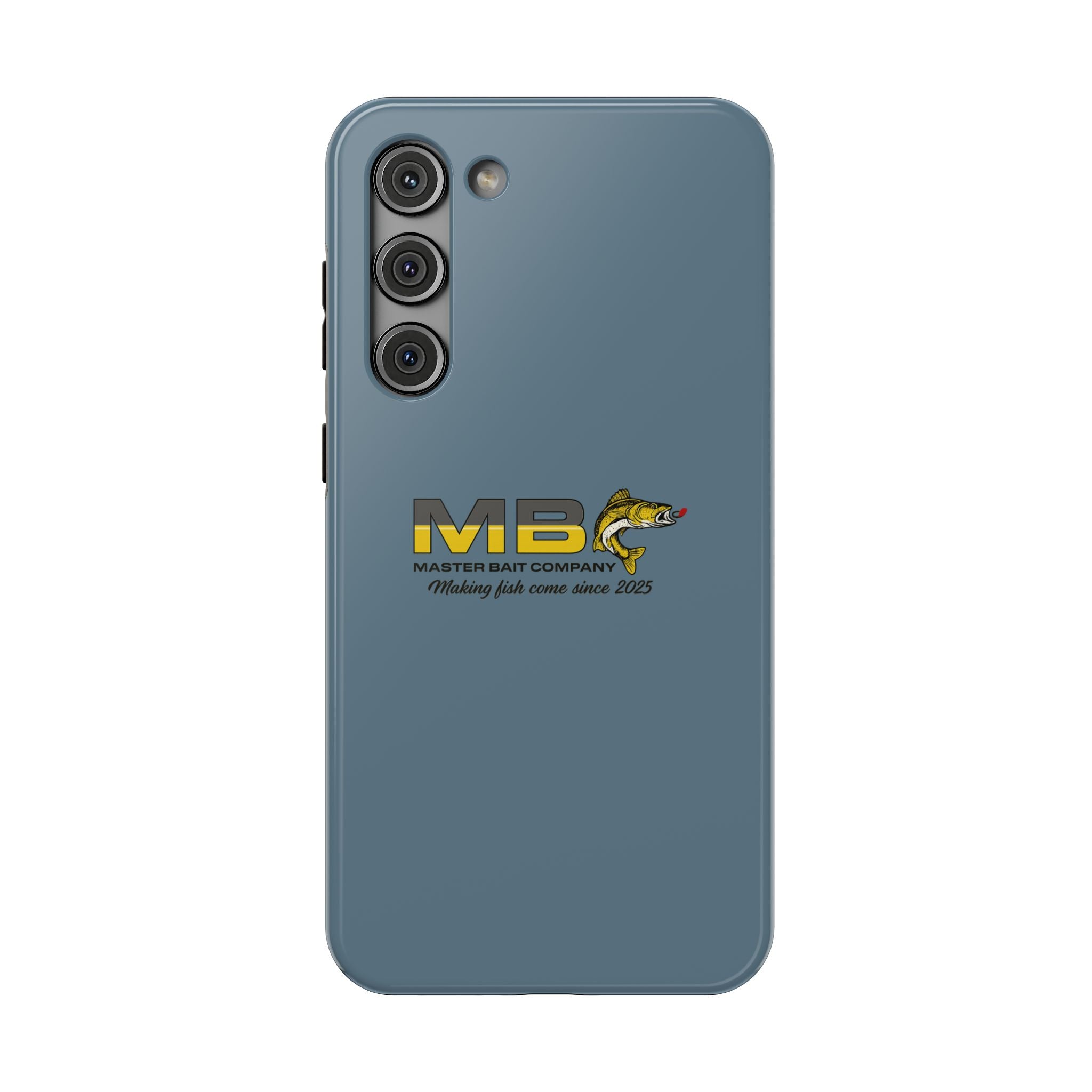 Impact-Resistant Phone Case — MB Master Bait Company Logo (Fishing Theme)