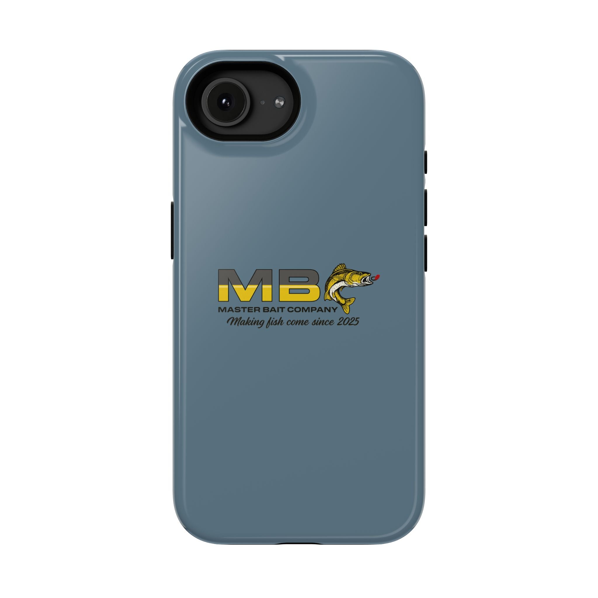 Impact-Resistant Phone Case — MB Master Bait Company Logo (Fishing Theme)