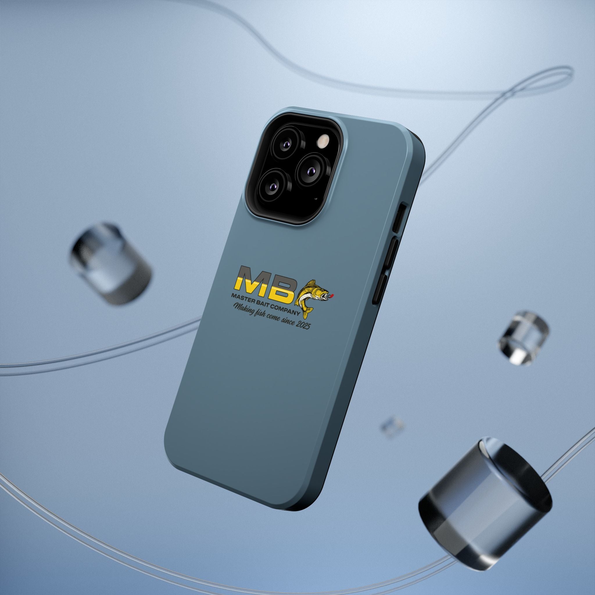 Impact-Resistant Phone Case — MB Master Bait Company Logo (Fishing Theme)