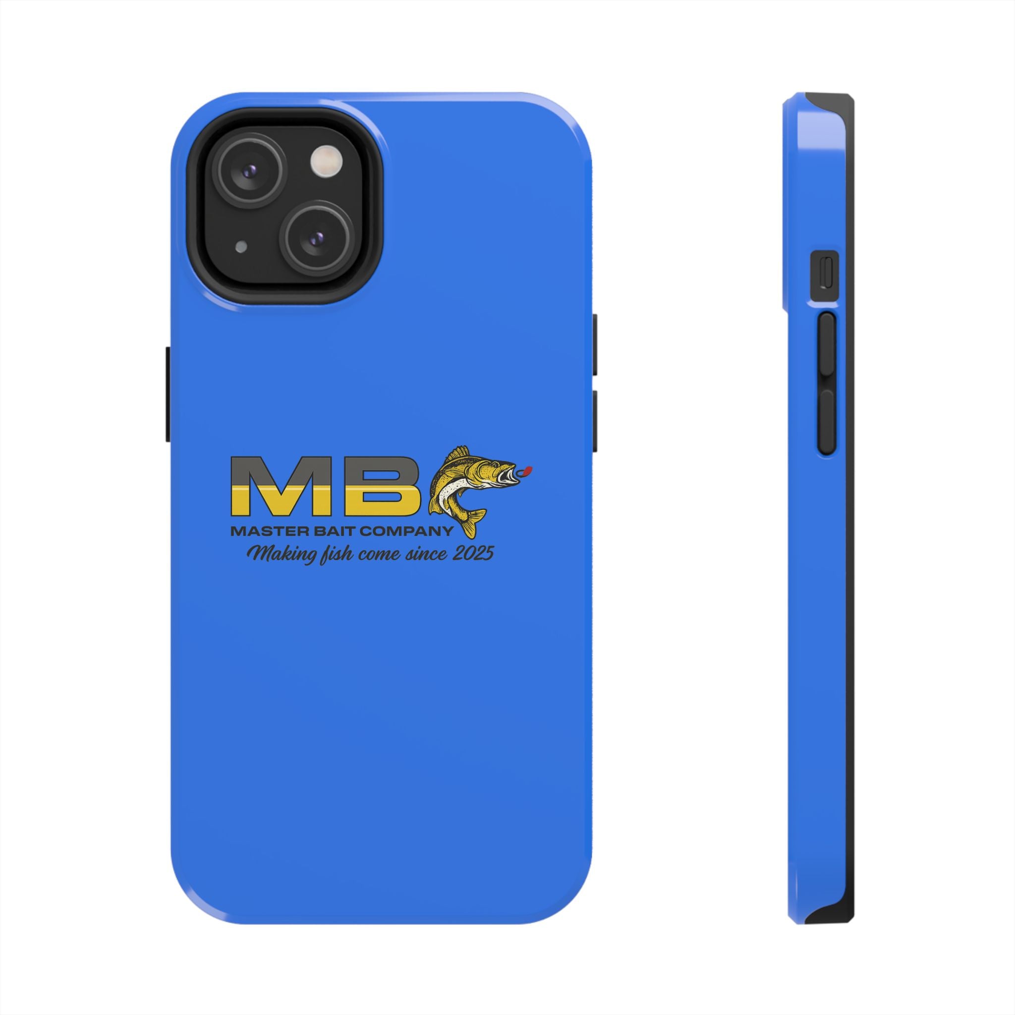 Tough Phone Case - Master Bait Co. Fishing Logo, 'Making Fish Come Since 2025'