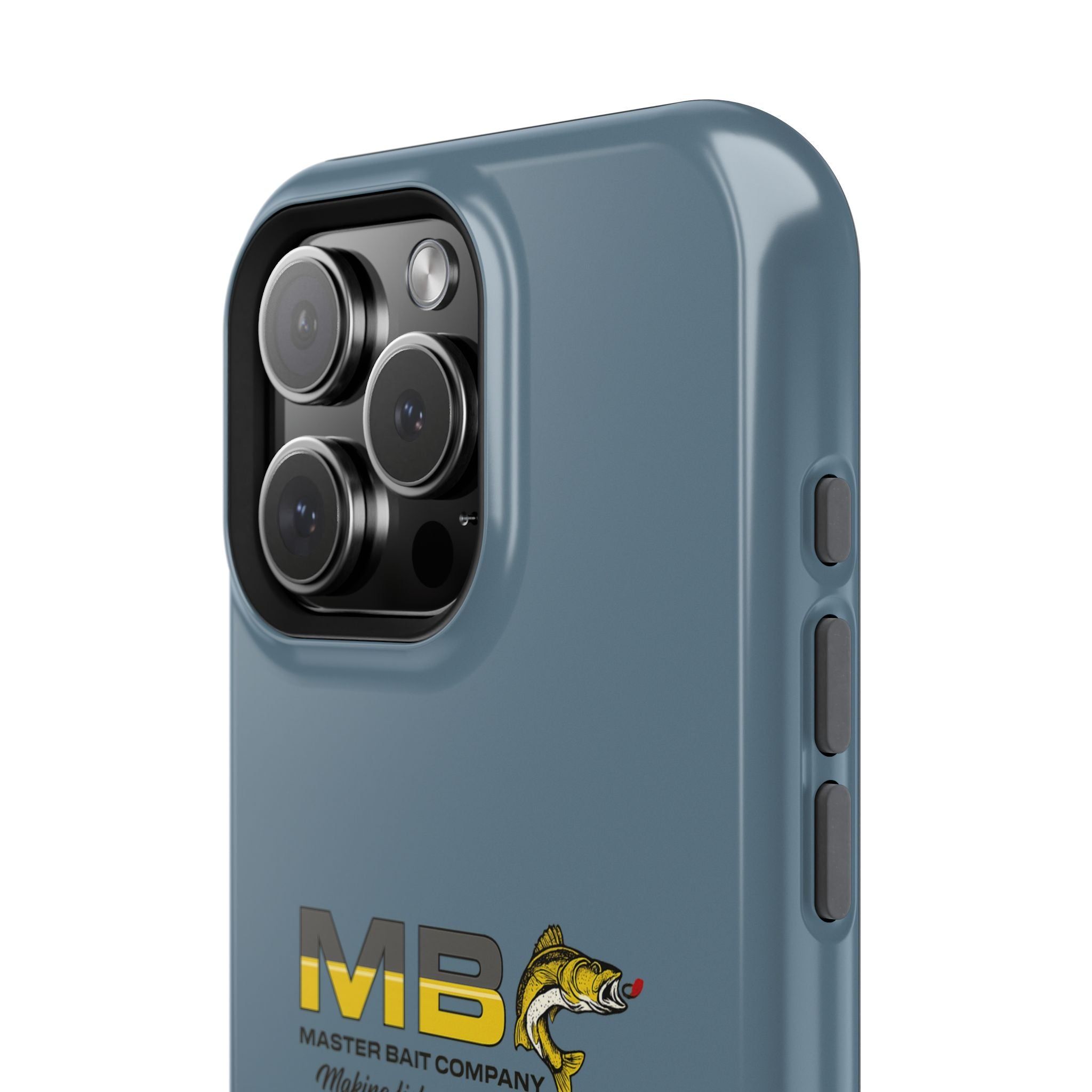 Impact-Resistant Phone Case — MB Master Bait Company Logo (Fishing Theme)