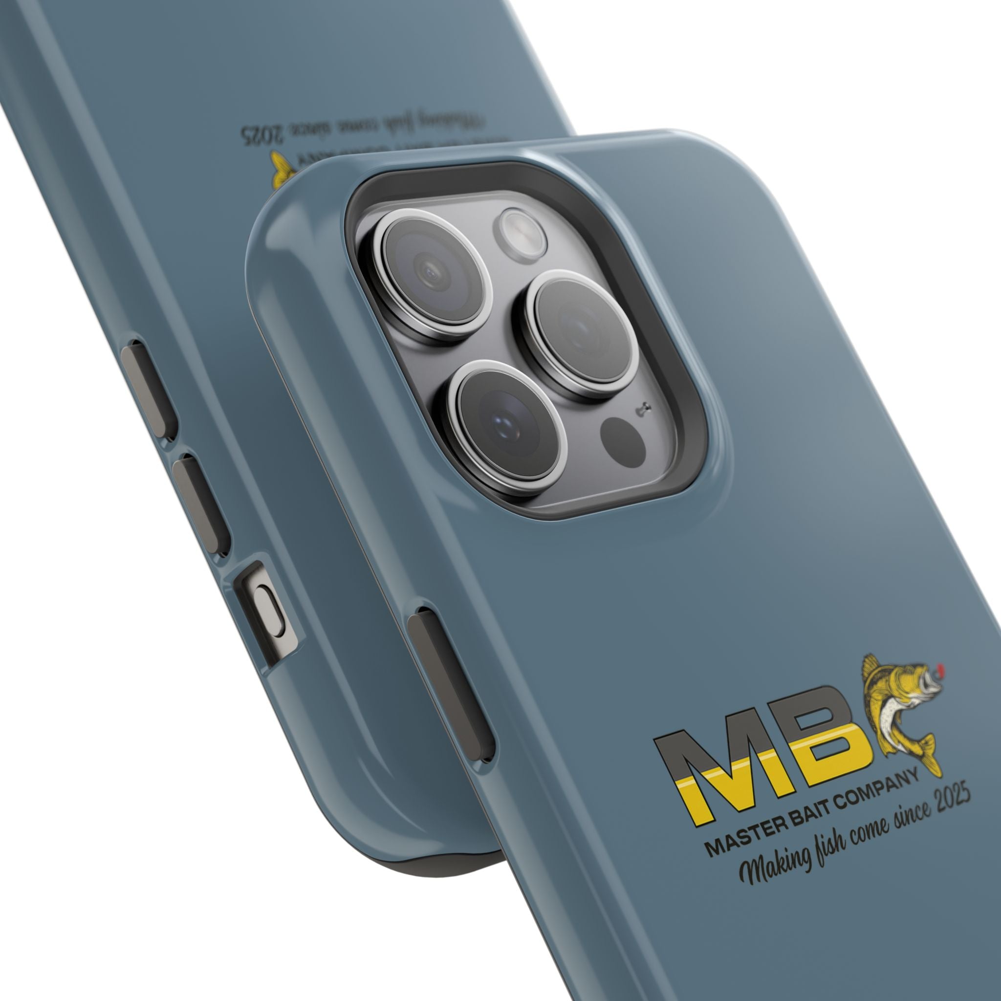 Impact-Resistant Phone Case — MB Master Bait Company Logo (Fishing Theme)