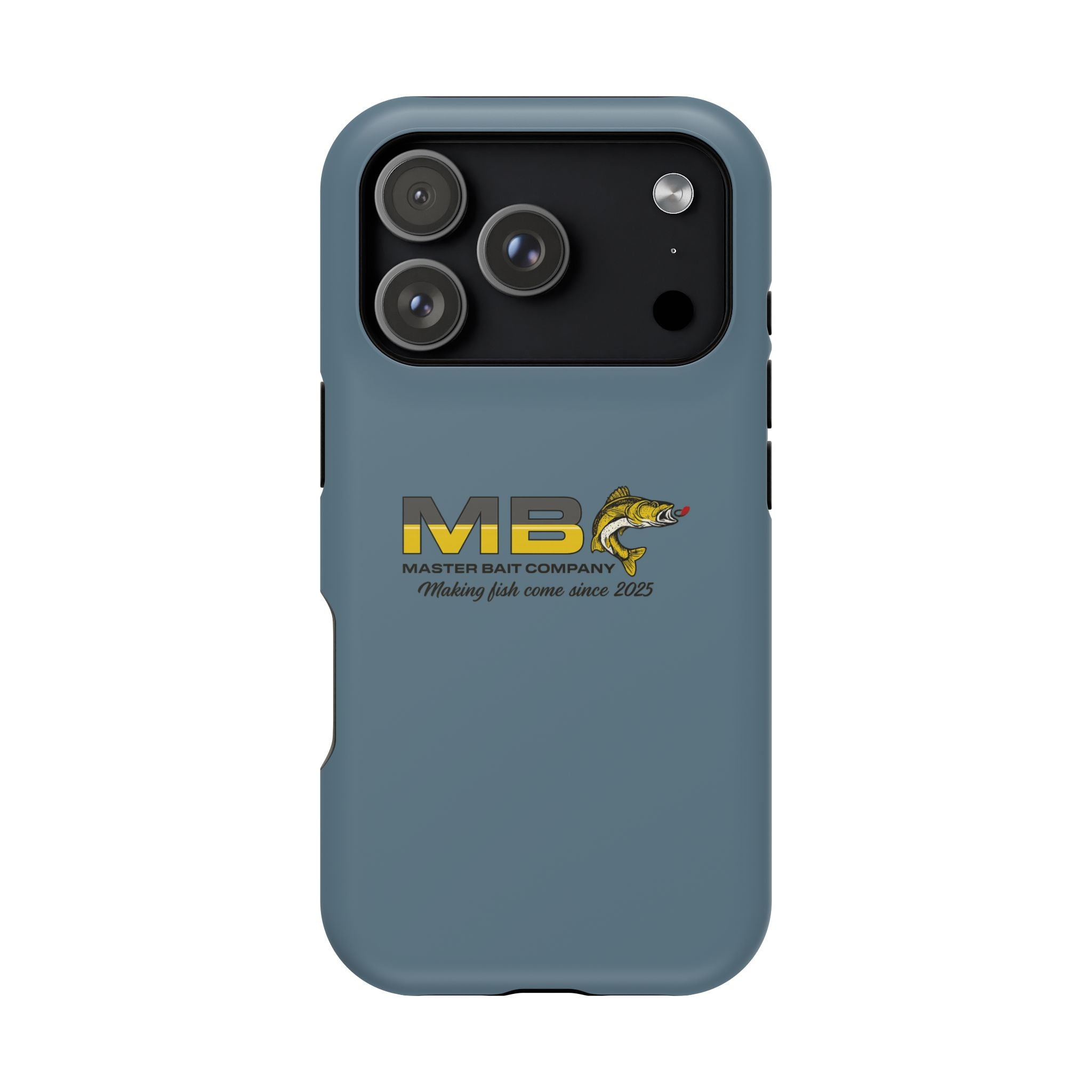 Impact-Resistant Phone Case — MB Master Bait Company Logo (Fishing Theme)