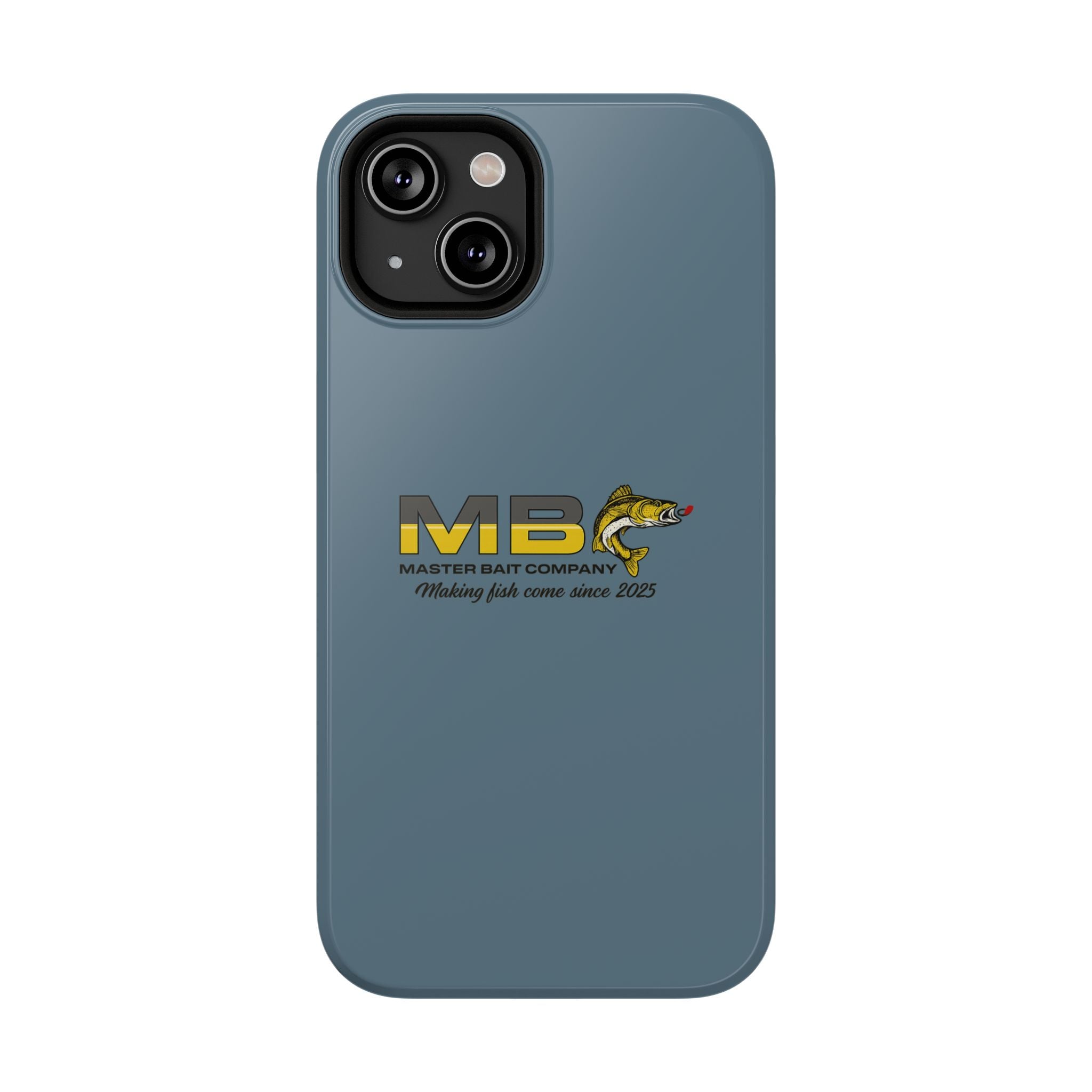 Impact-Resistant Phone Case — MB Master Bait Company Logo (Fishing Theme)