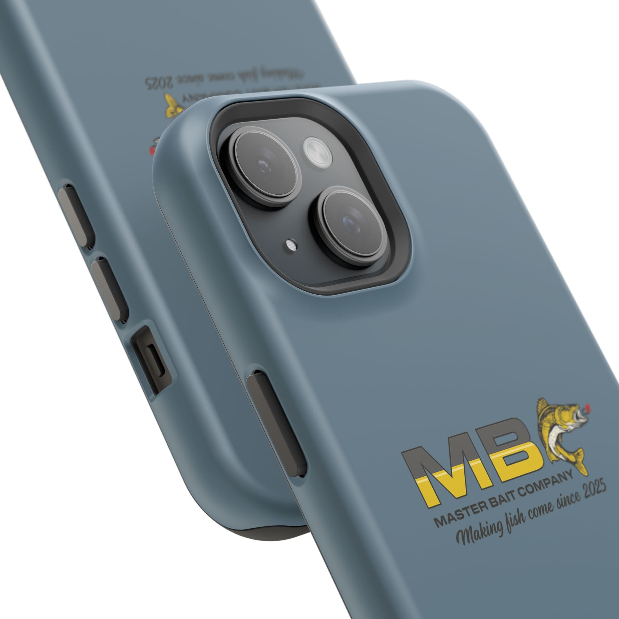 Impact-Resistant Phone Case — MB Master Bait Company Logo (Fishing Theme)