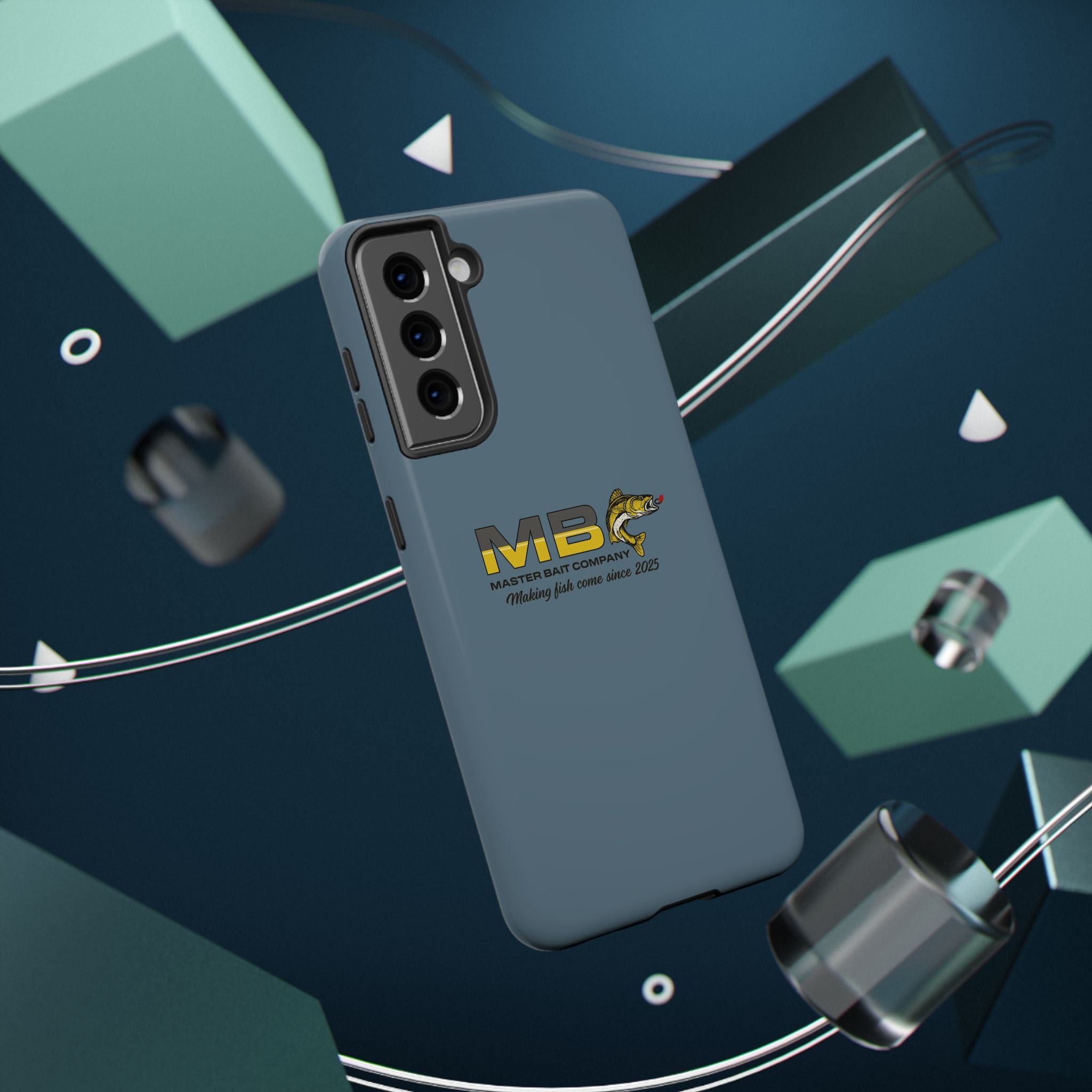 Impact-Resistant Phone Case — MB Master Bait Company Logo (Fishing Theme)