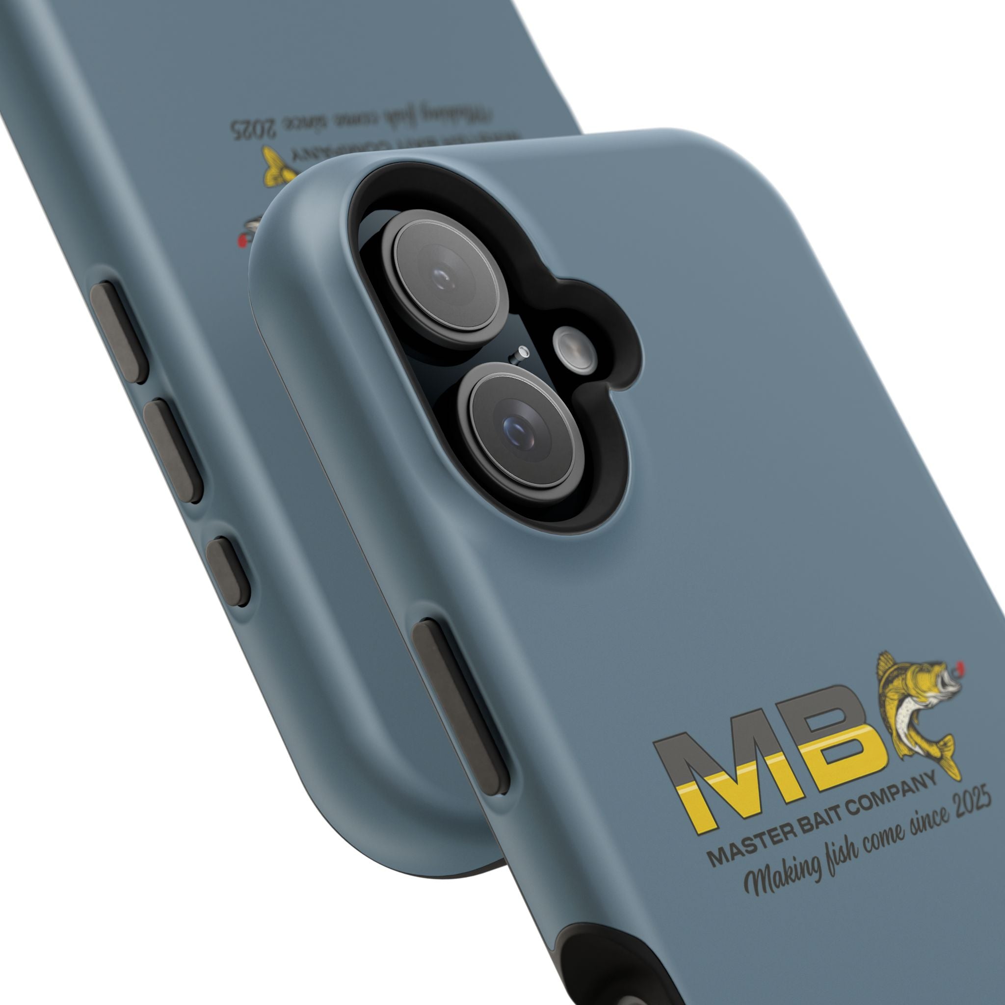 Impact-Resistant Phone Case — MB Master Bait Company Logo (Fishing Theme)