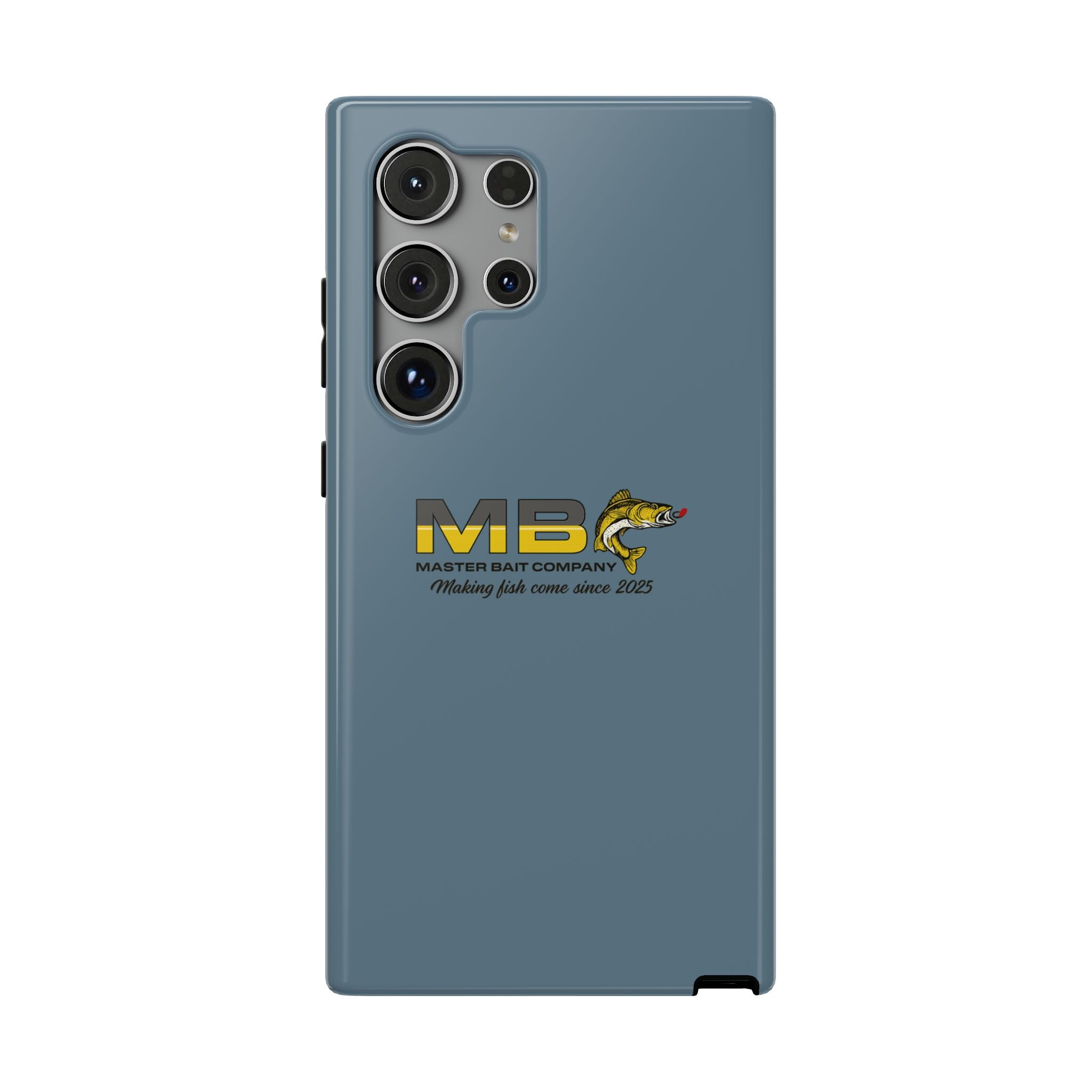 Impact-Resistant Phone Case — MB Master Bait Company Logo (Fishing Theme)