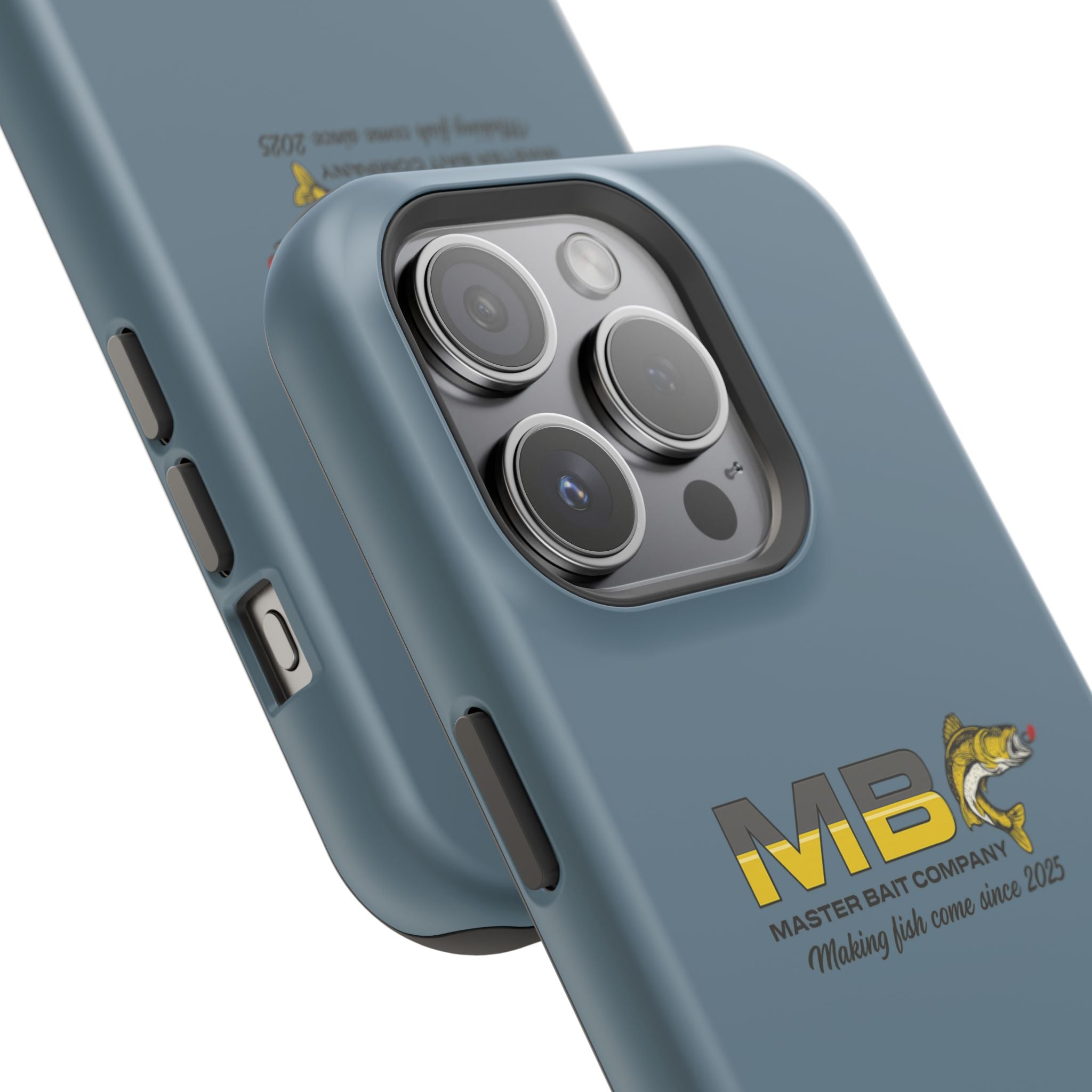 Impact-Resistant Phone Case — MB Master Bait Company Logo (Fishing Theme)