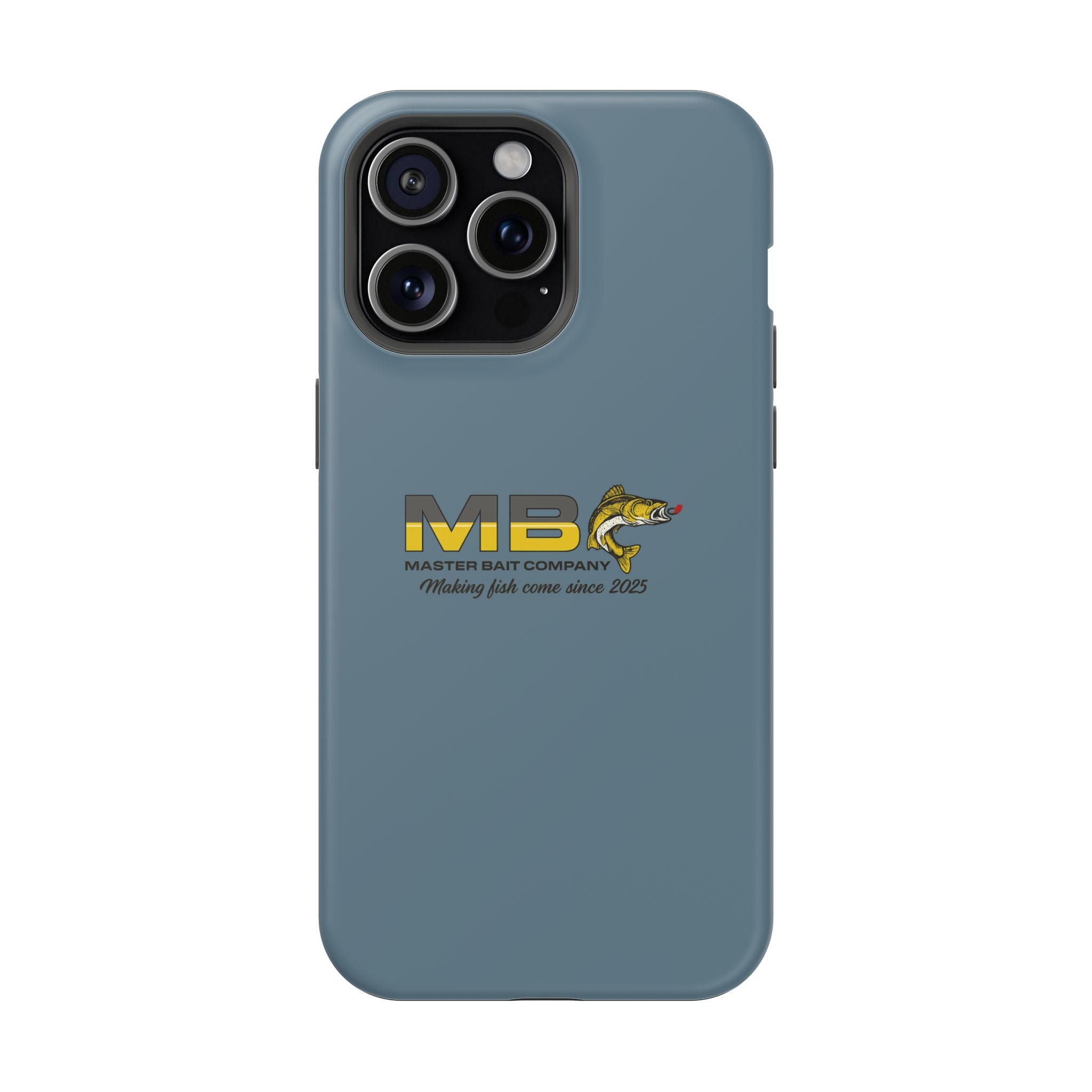 Impact-Resistant Phone Case — MB Master Bait Company Logo (Fishing Theme)
