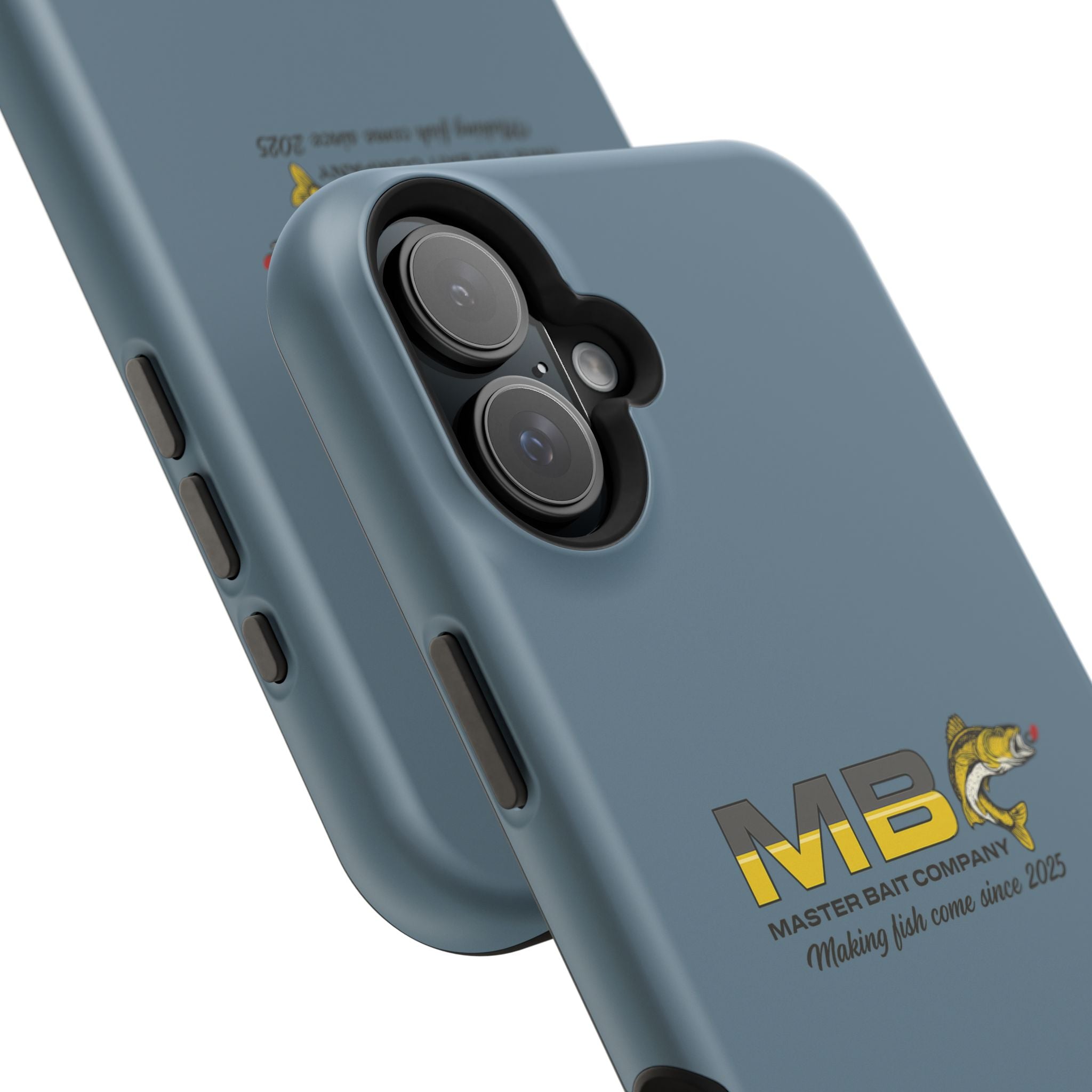 Impact-Resistant Phone Case — MB Master Bait Company Logo (Fishing Theme)