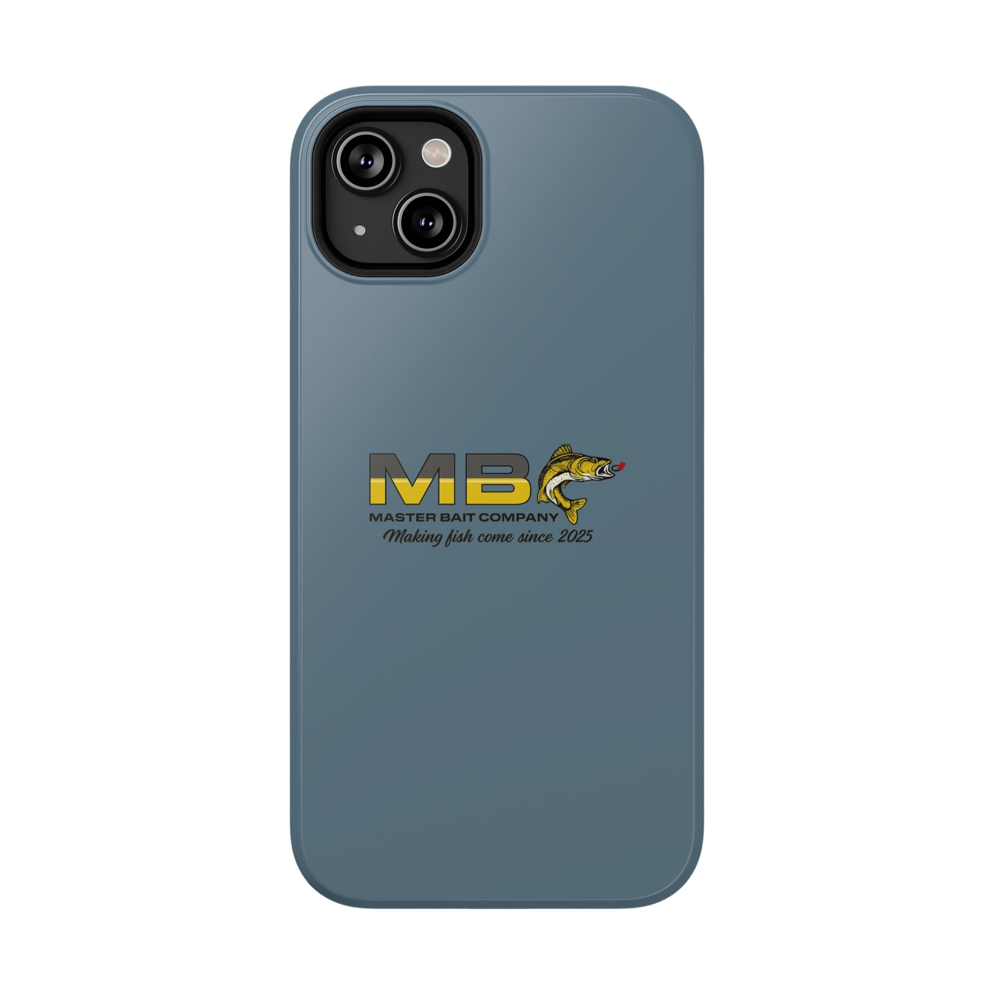 Impact-Resistant Phone Case — MB Master Bait Company Logo (Fishing Theme)