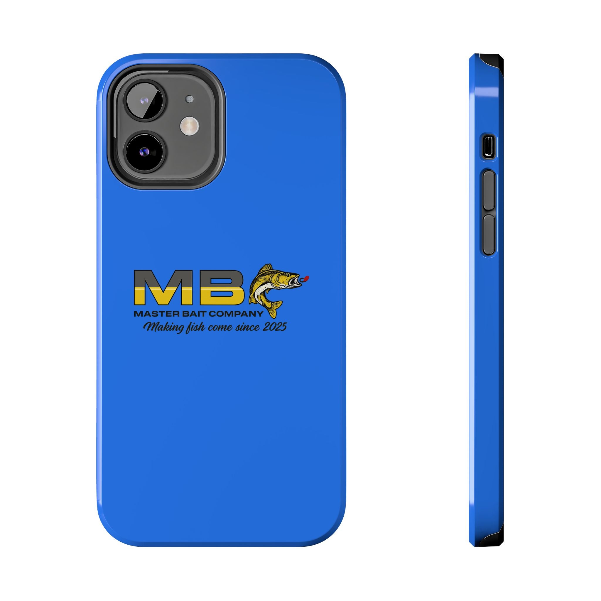 Tough Phone Case - Master Bait Co. Fishing Logo, 'Making Fish Come Since 2025'