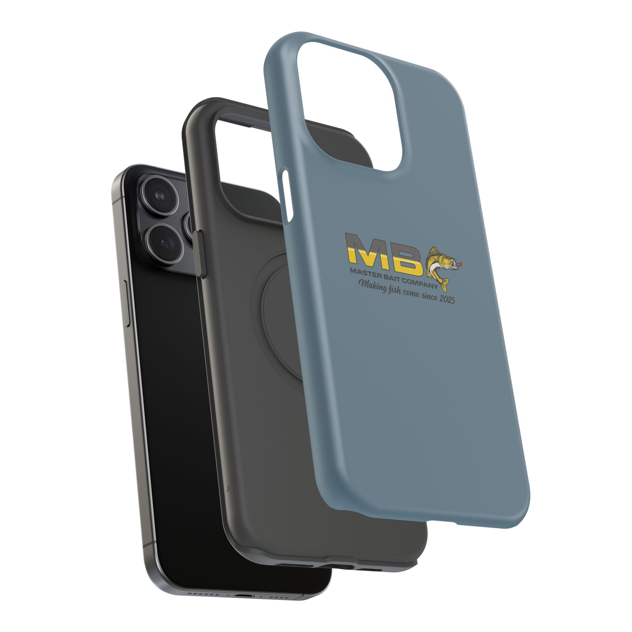 Impact-Resistant Phone Case — MB Master Bait Company Logo (Fishing Theme)