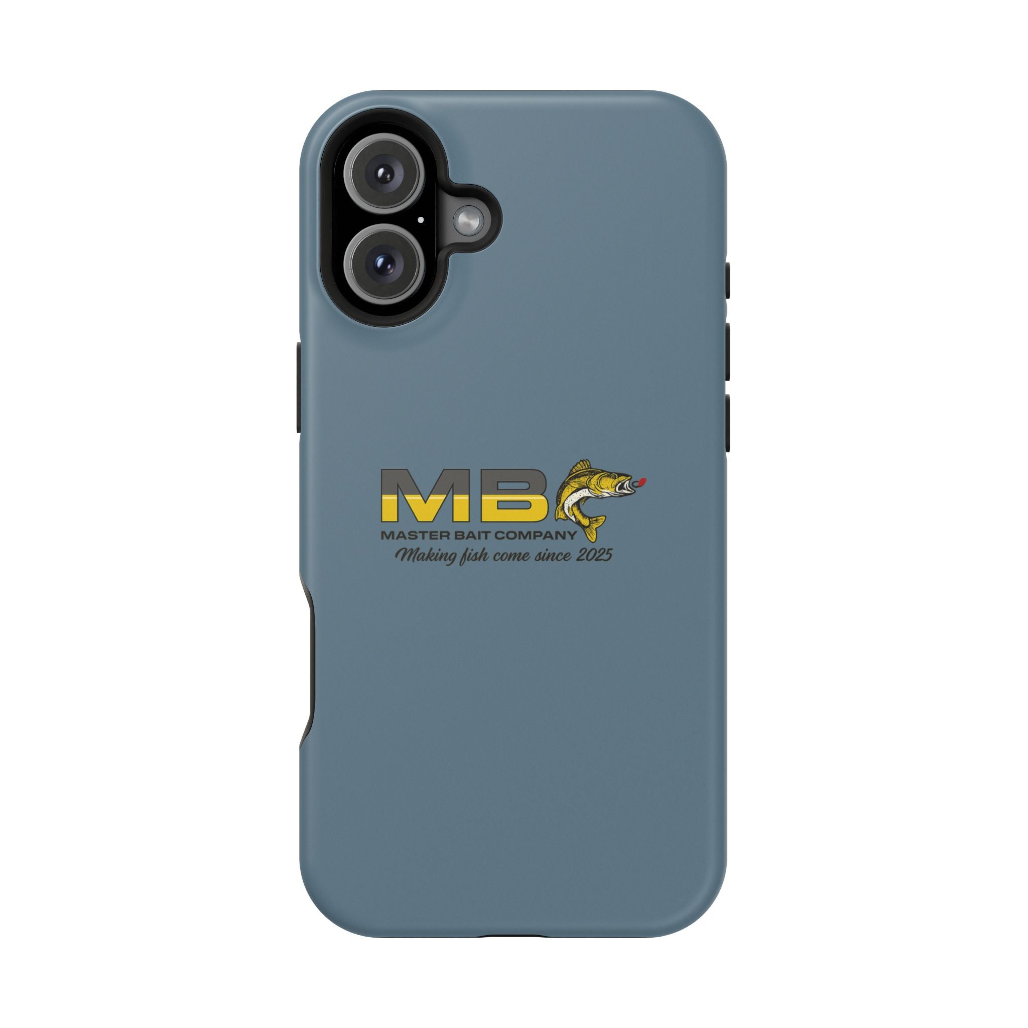 Impact-Resistant Phone Case — MB Master Bait Company Logo (Fishing Theme)