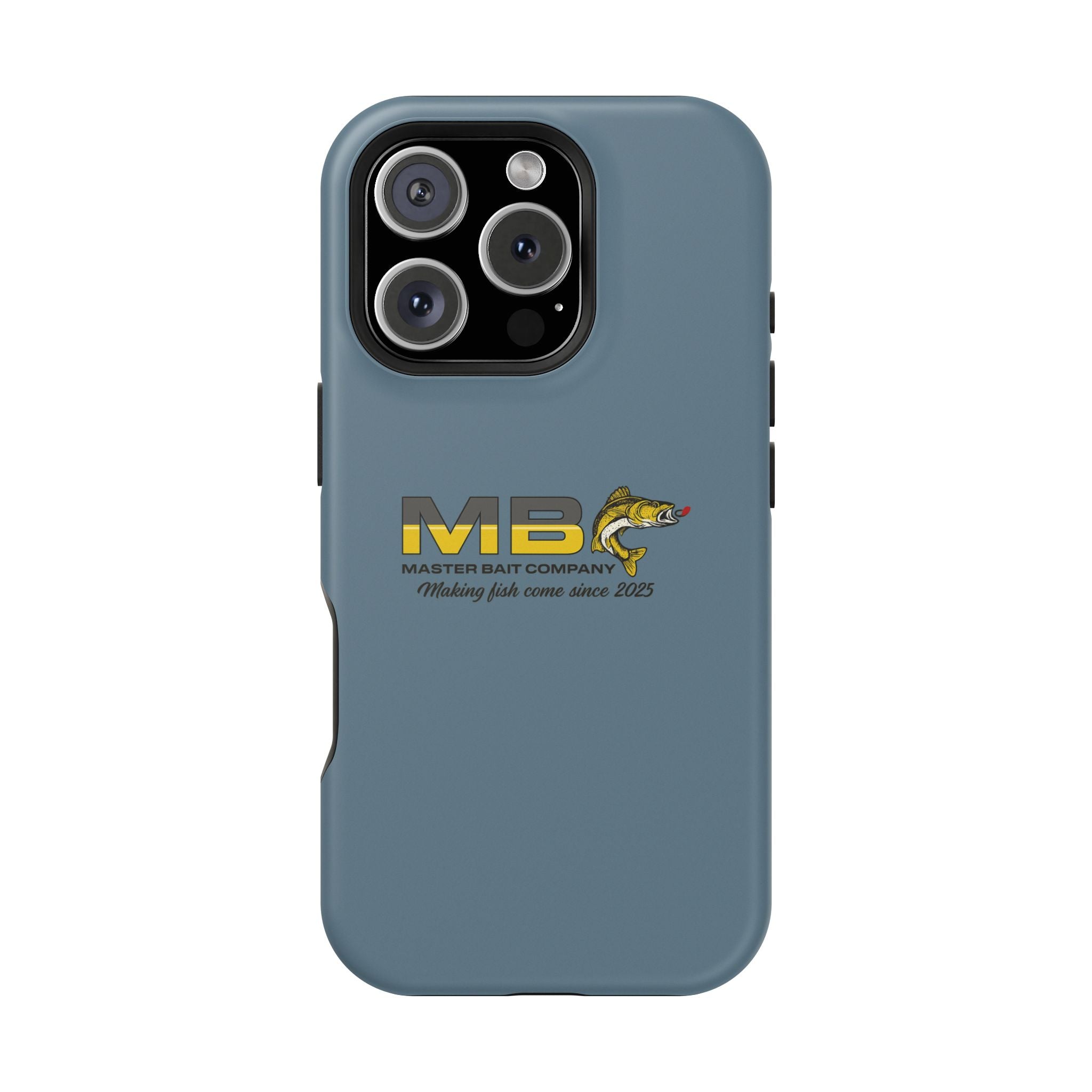 Impact-Resistant Phone Case — MB Master Bait Company Logo (Fishing Theme)