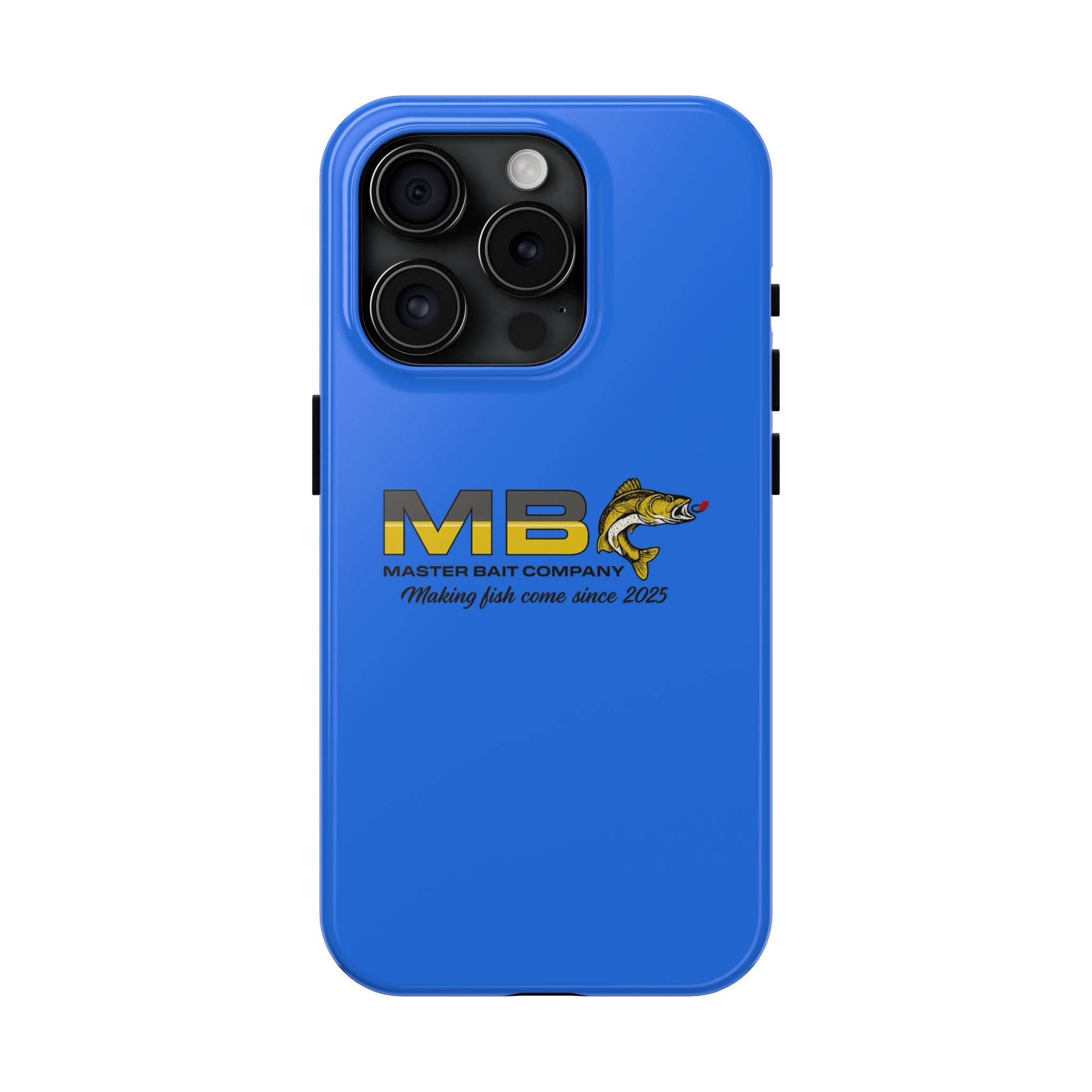 Tough Phone Case - Master Bait Co. Fishing Logo, 'Making Fish Come Since 2025'