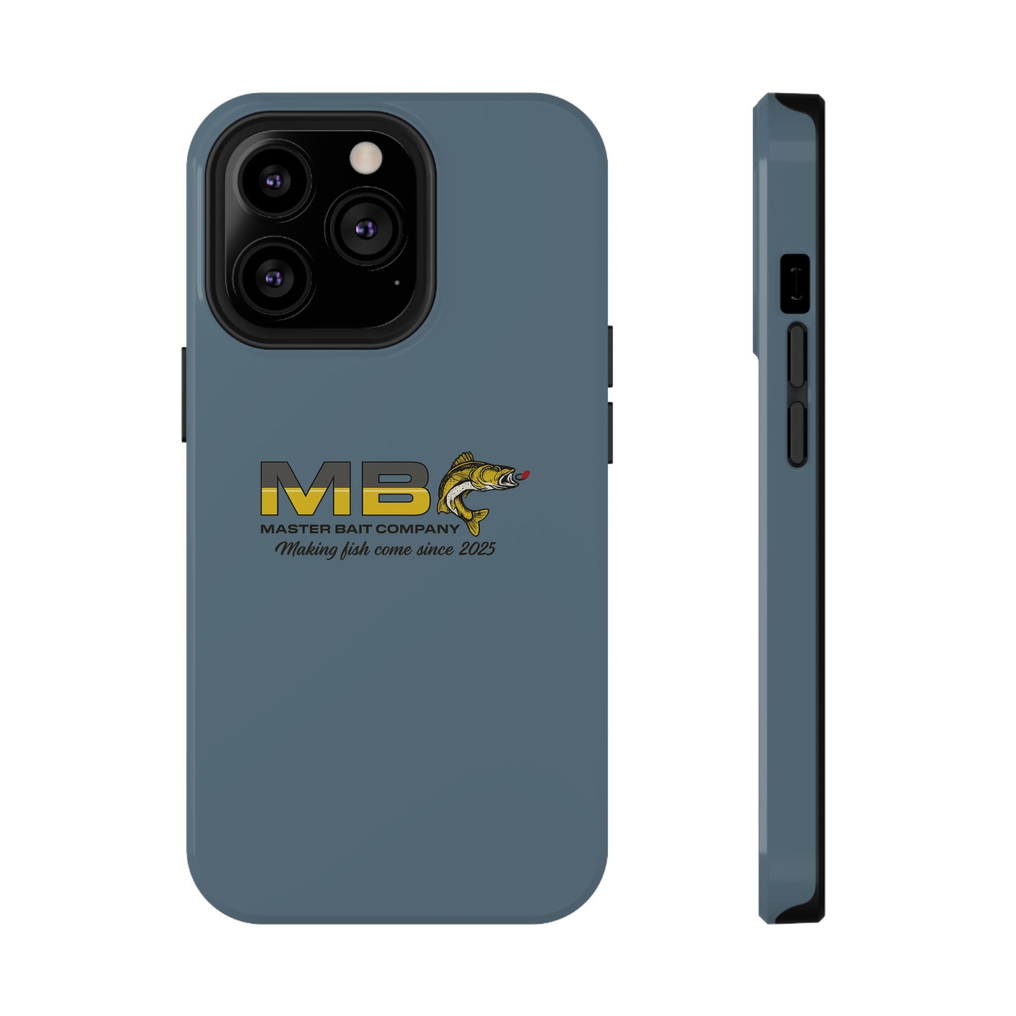 Impact-Resistant Phone Case — MB Master Bait Company Logo (Fishing Theme)