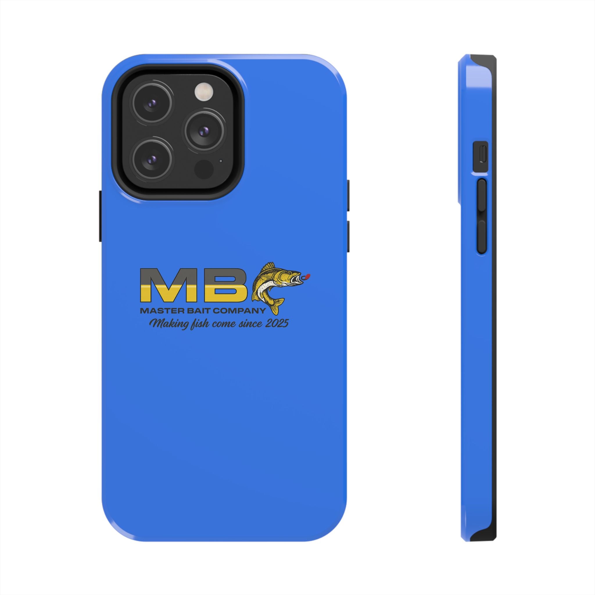 Tough Phone Case - Master Bait Co. Fishing Logo, 'Making Fish Come Since 2025'