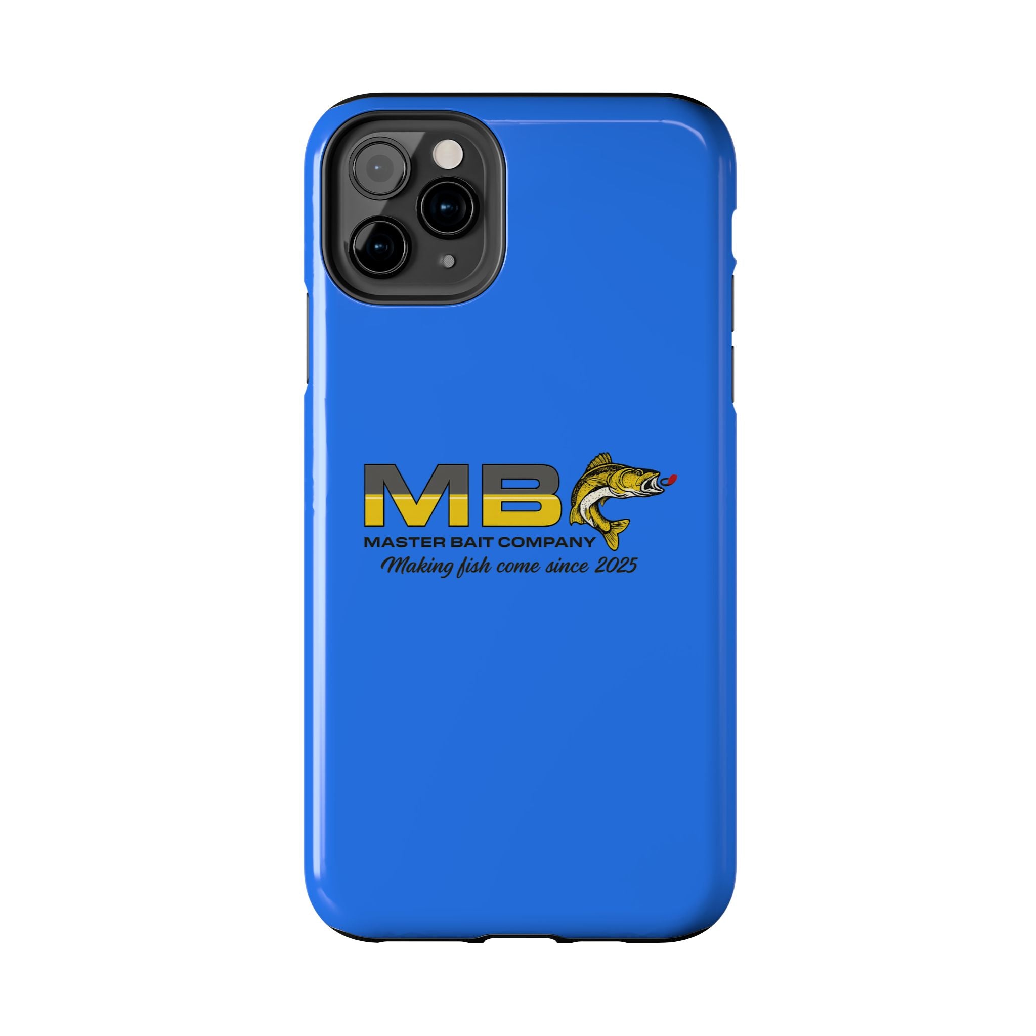 Tough Phone Case - Master Bait Co. Fishing Logo, 'Making Fish Come Since 2025'