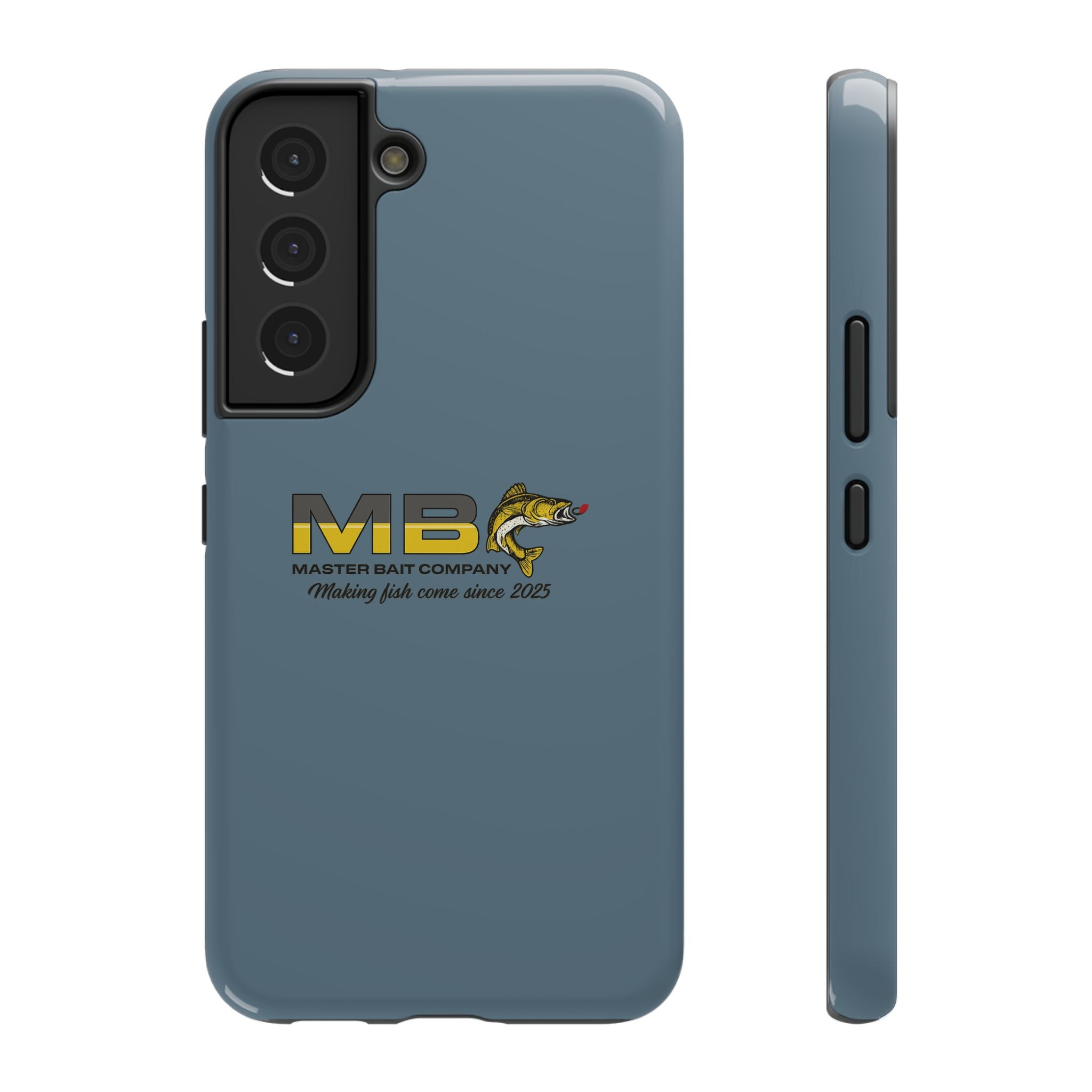 Impact-Resistant Phone Case — MB Master Bait Company Logo (Fishing Theme)