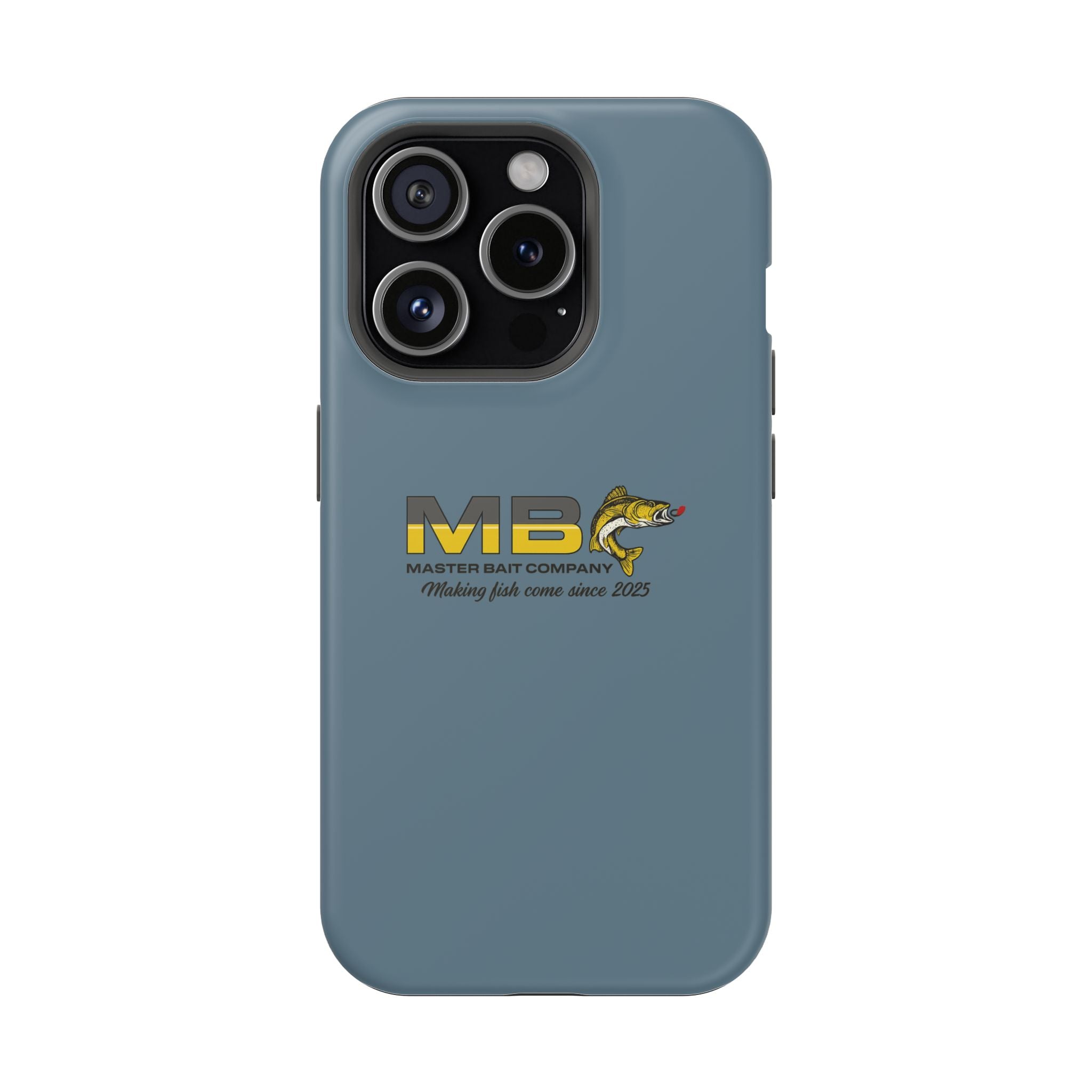 Impact-Resistant Phone Case — MB Master Bait Company Logo (Fishing Theme)
