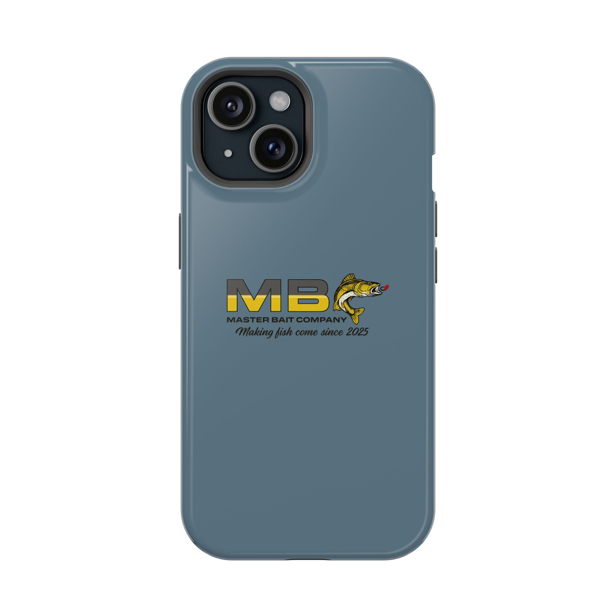 Impact-Resistant Phone Case — MB Master Bait Company Logo (Fishing Theme)