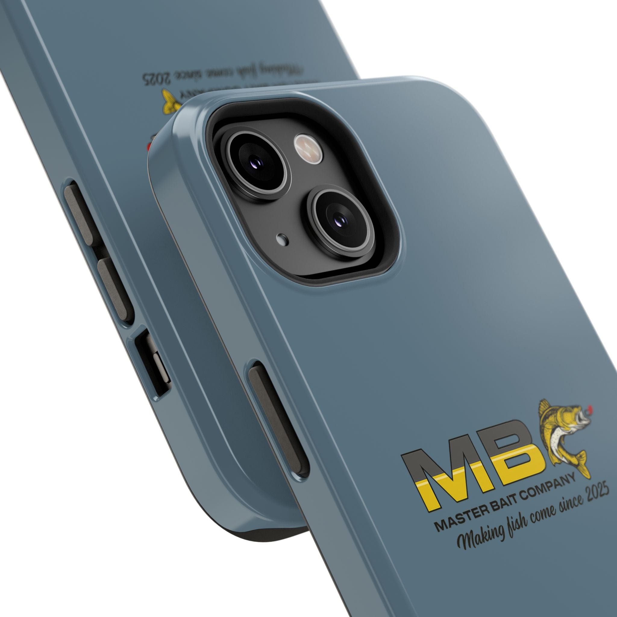 Impact-Resistant Phone Case — MB Master Bait Company Logo (Fishing Theme)