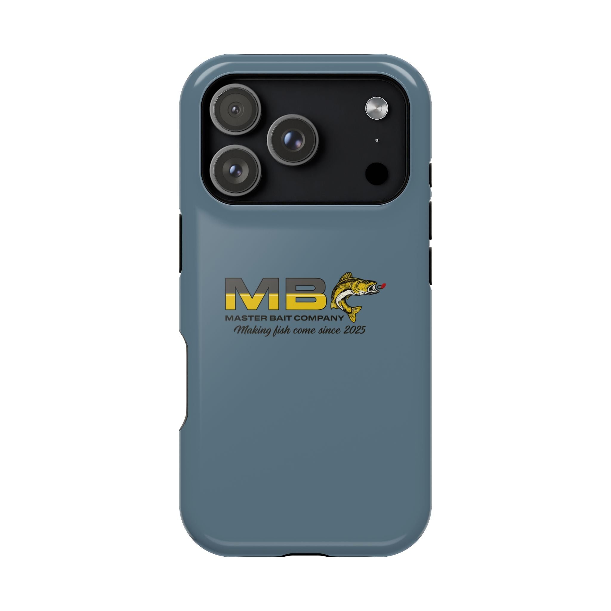 Impact-Resistant Phone Case — MB Master Bait Company Logo (Fishing Theme)
