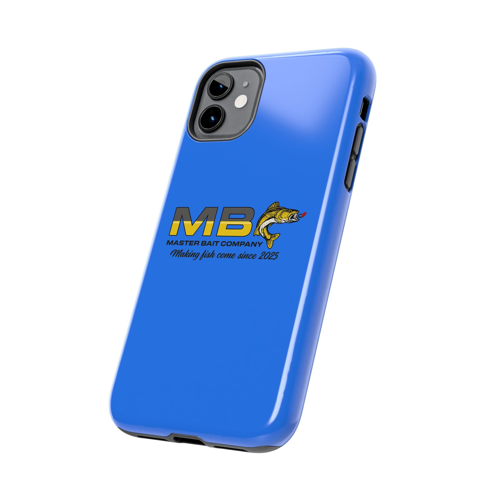 Tough Phone Case - Master Bait Co. Fishing Logo, 'Making Fish Come Since 2025'