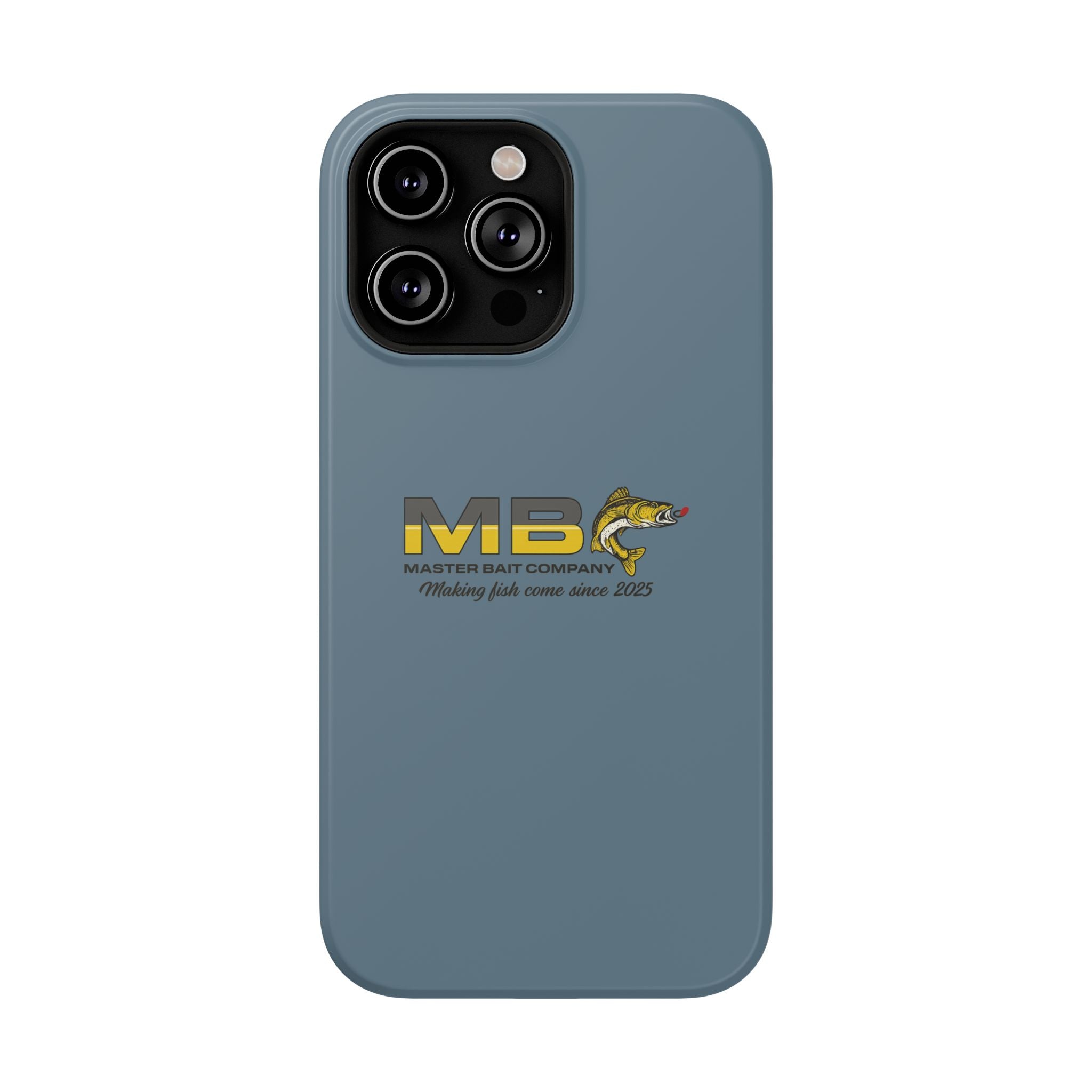 Impact-Resistant Phone Case — MB Master Bait Company Logo (Fishing Theme)