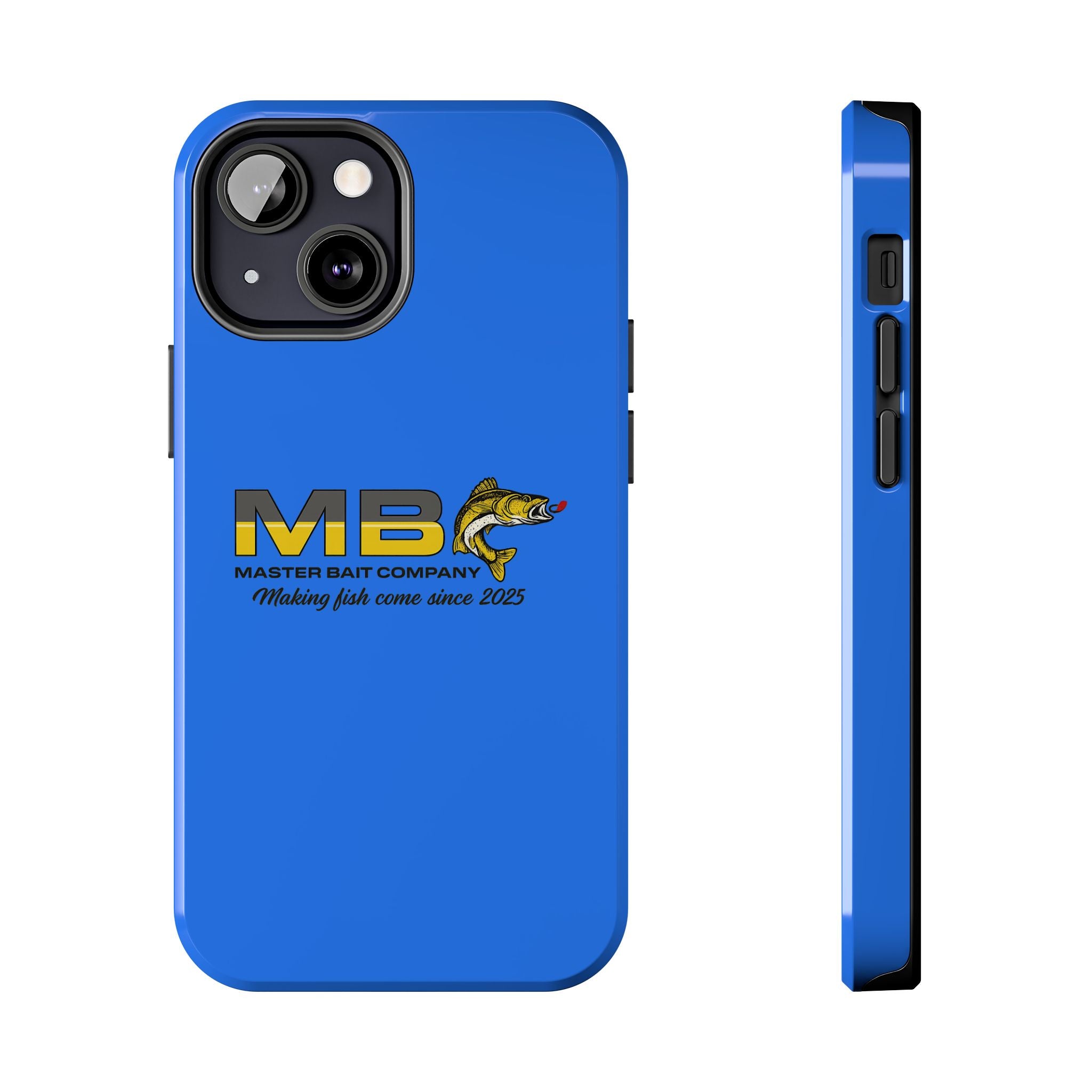 Tough Phone Case - Master Bait Co. Fishing Logo, 'Making Fish Come Since 2025'
