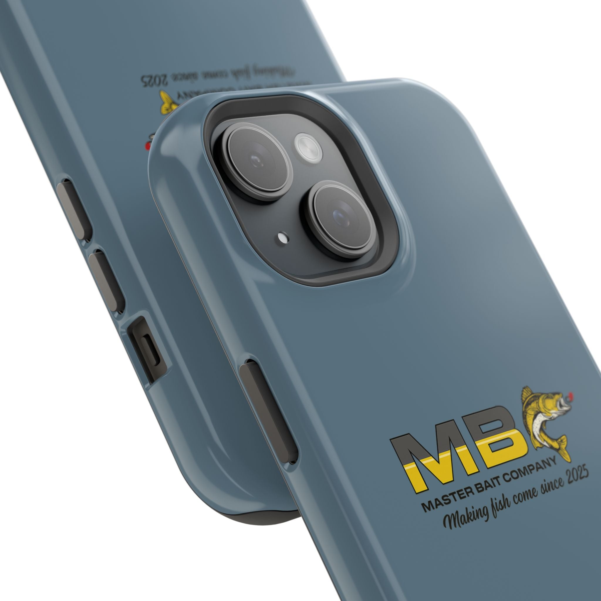 Impact-Resistant Phone Case — MB Master Bait Company Logo (Fishing Theme)