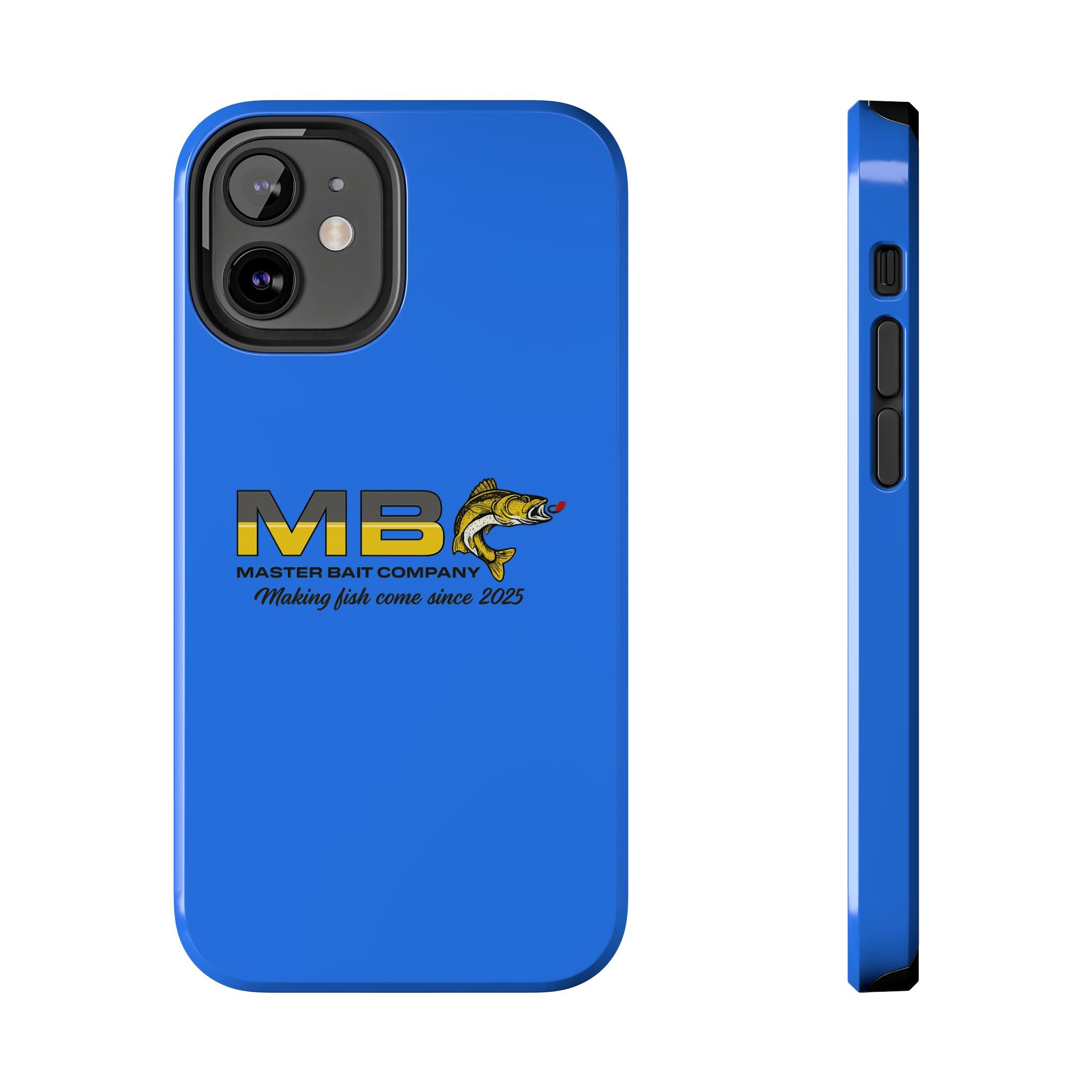 Tough Phone Case - Master Bait Co. Fishing Logo, 'Making Fish Come Since 2025'