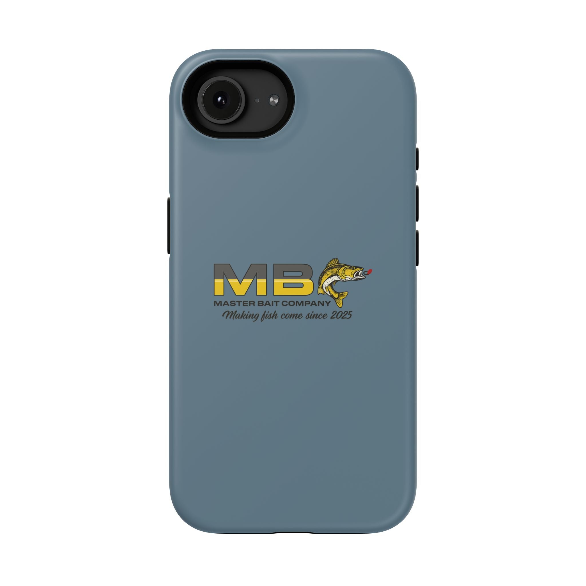 Impact-Resistant Phone Case — MB Master Bait Company Logo (Fishing Theme)
