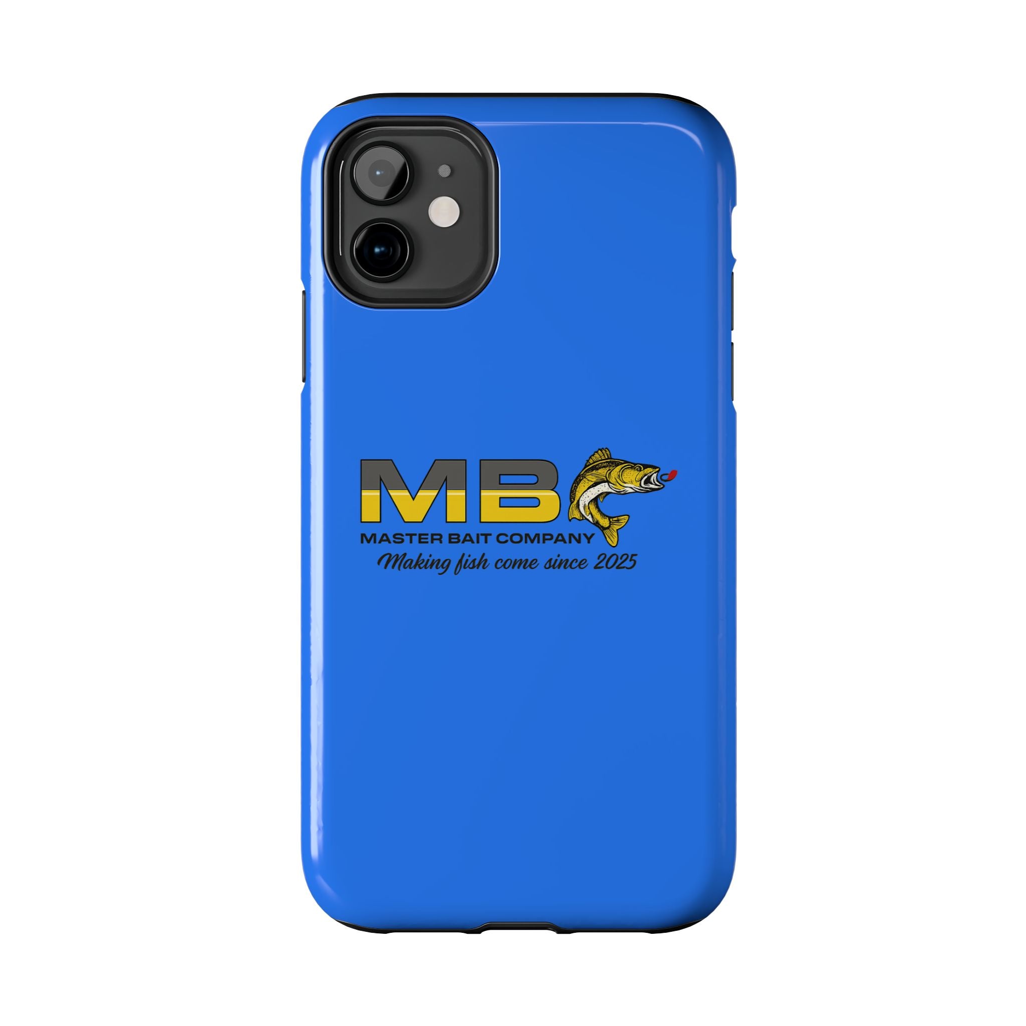 Tough Phone Case - Master Bait Co. Fishing Logo, 'Making Fish Come Since 2025'