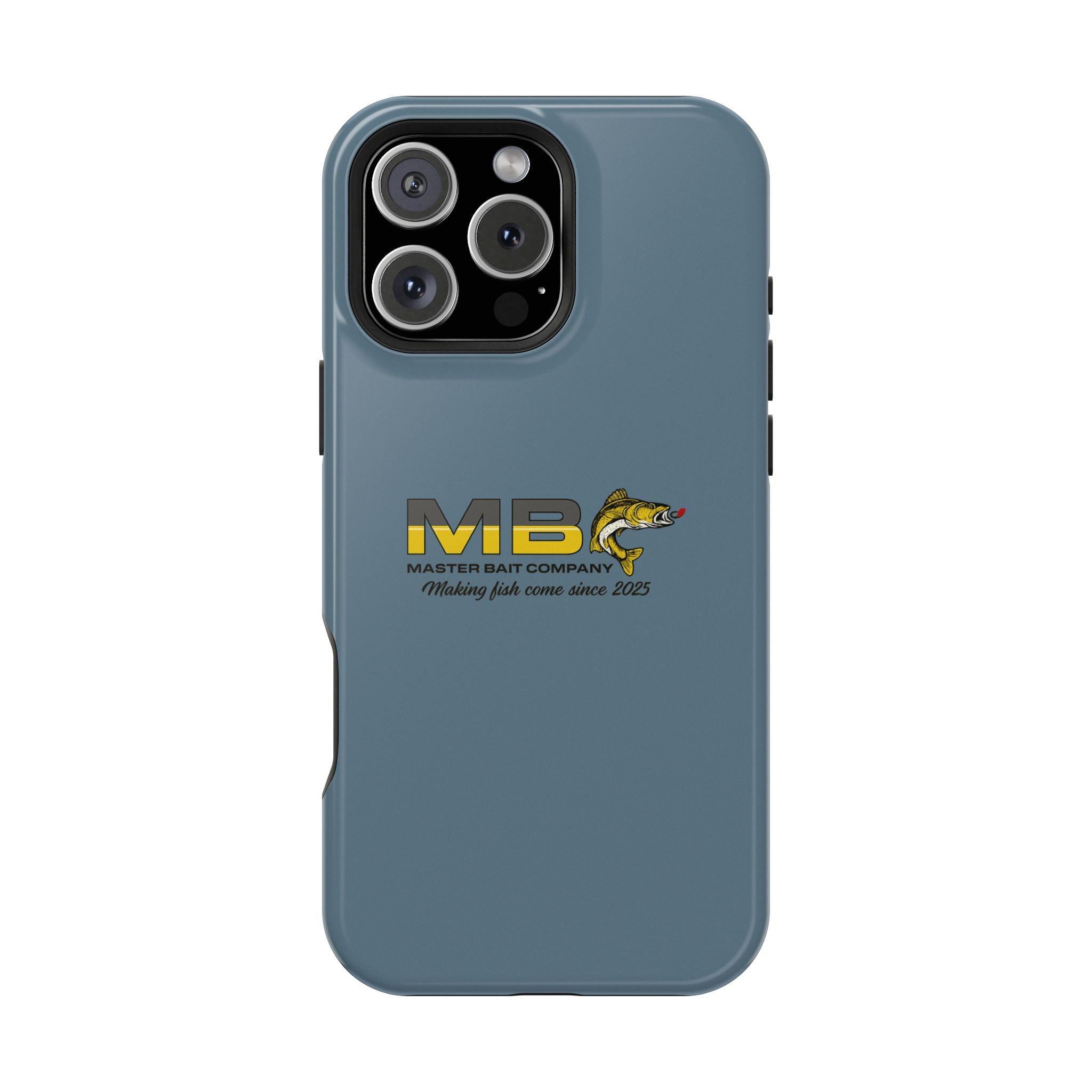Impact-Resistant Phone Case — MB Master Bait Company Logo (Fishing Theme)
