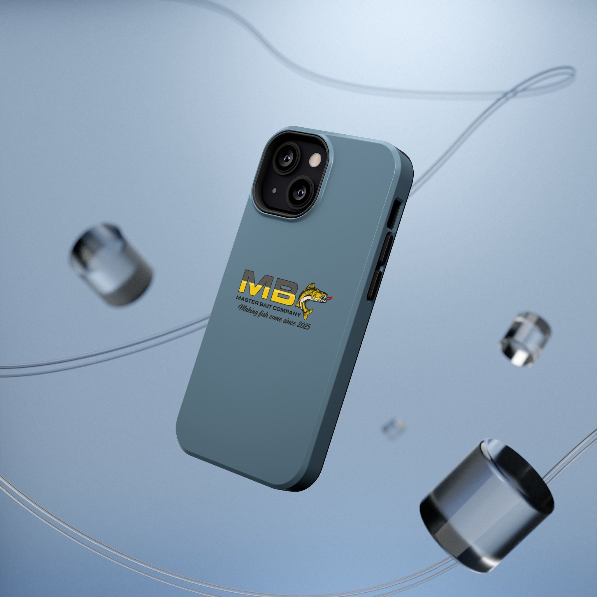 Impact-Resistant Phone Case — MB Master Bait Company Logo (Fishing Theme)