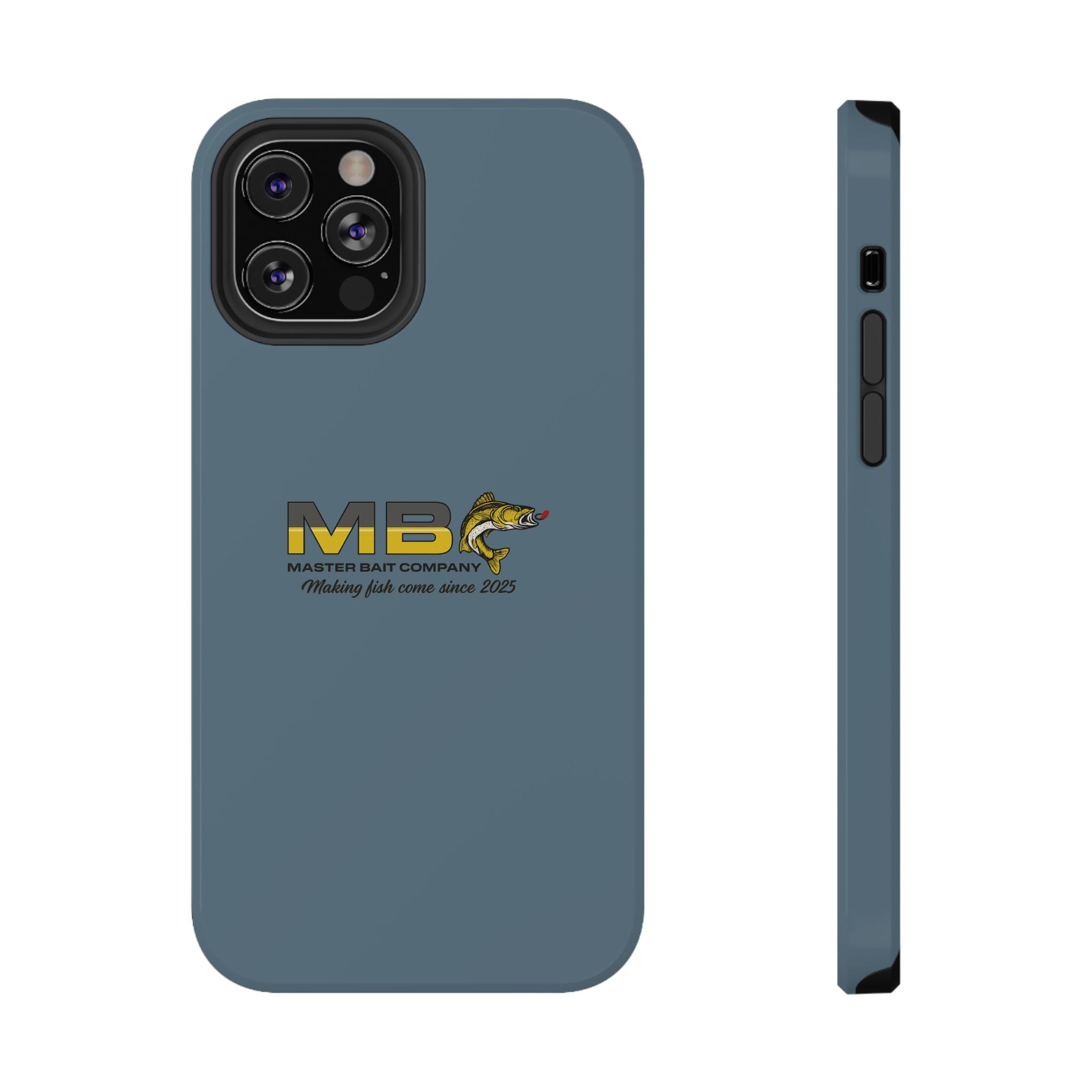 Impact-Resistant Phone Case — MB Master Bait Company Logo (Fishing Theme)