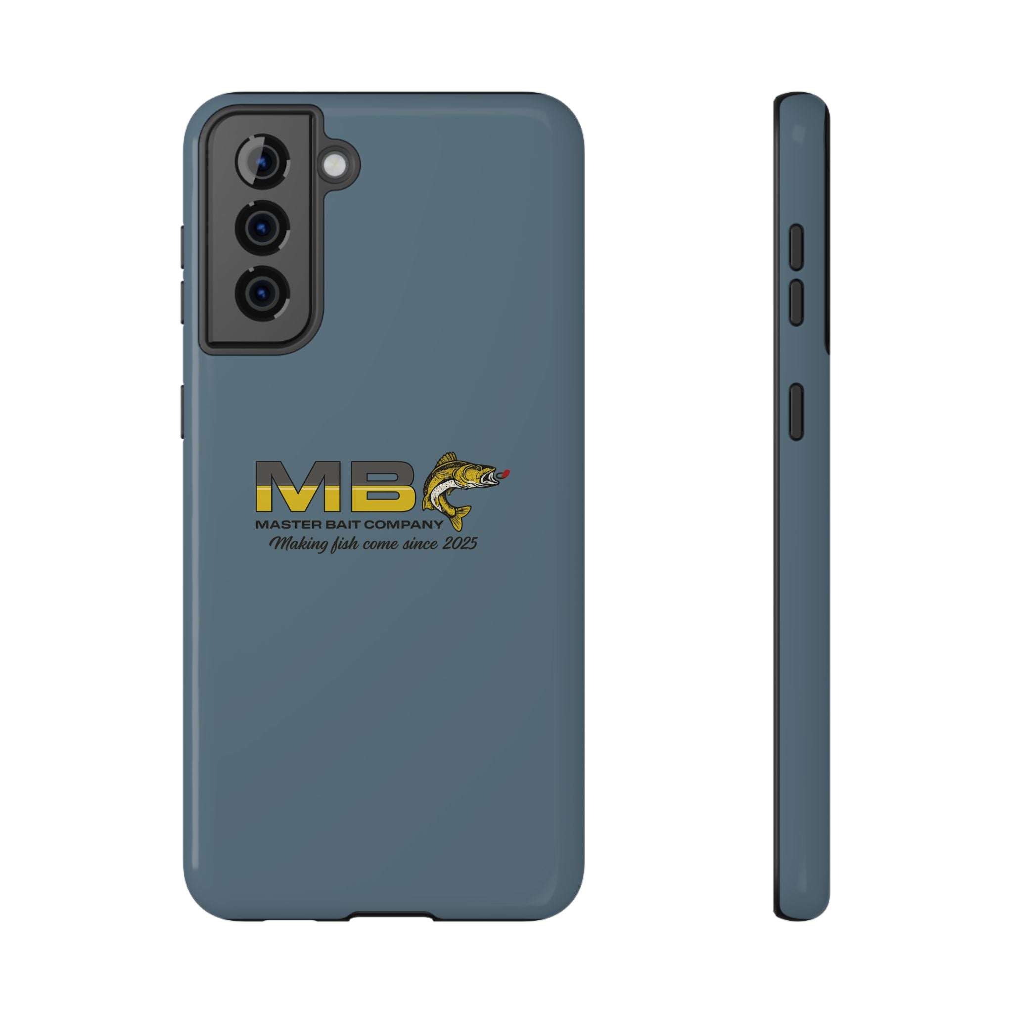 Impact-Resistant Phone Case — MB Master Bait Company Logo (Fishing Theme)