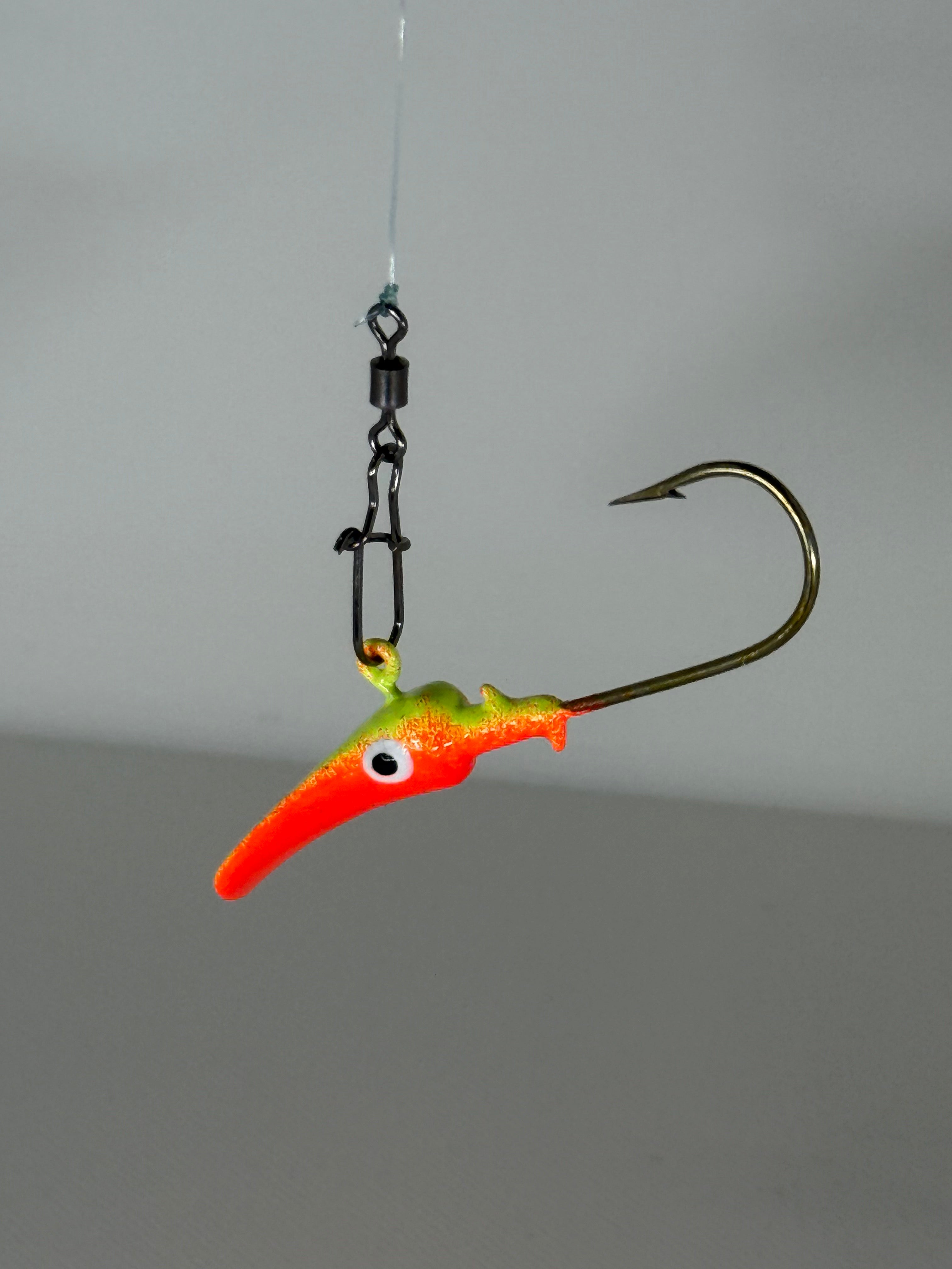 Drifter Jig 1/4 OZ Orange and Chartreuse - Pack of 8