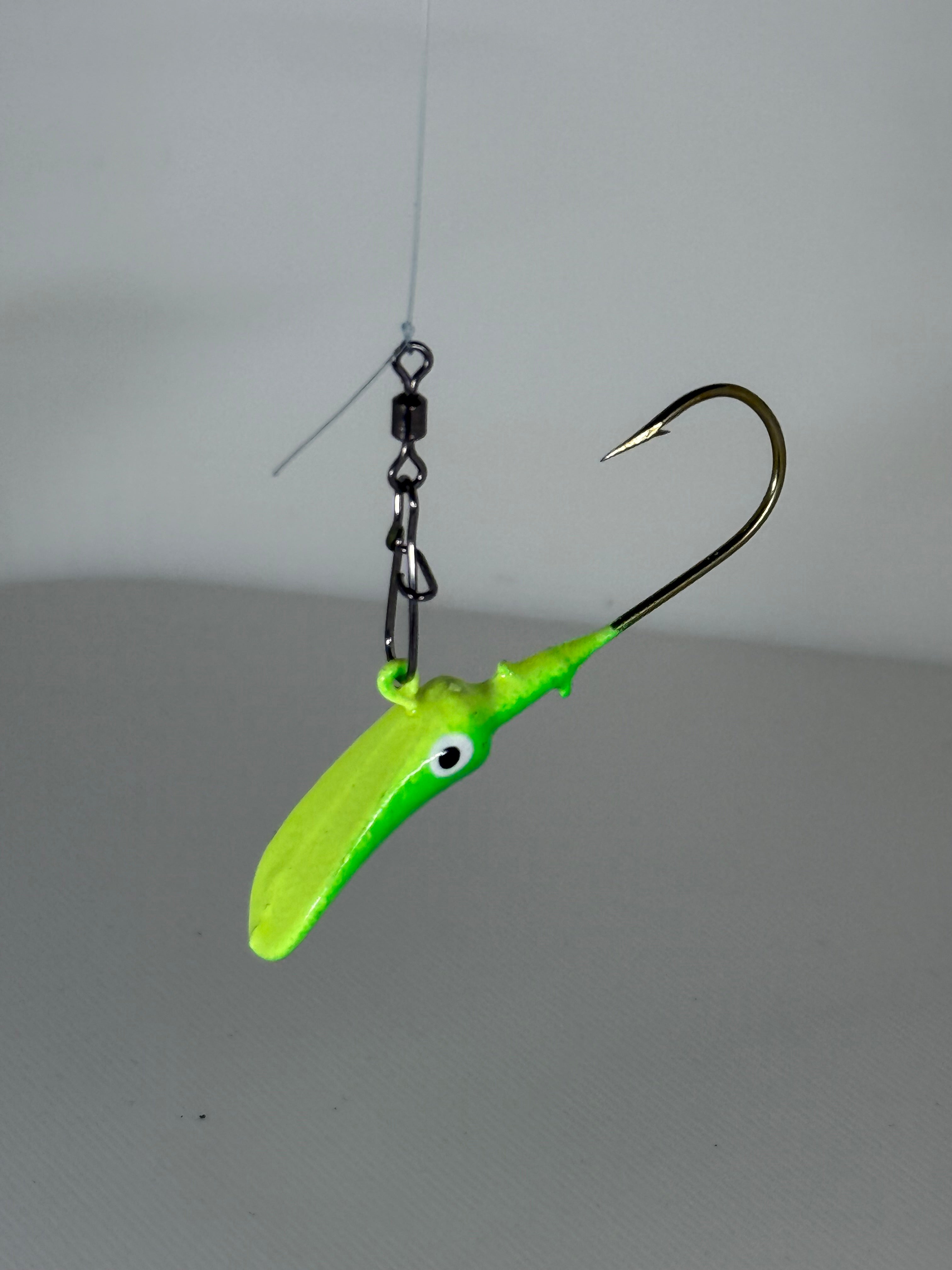Drifter Jig 1/4 OZ Green and Chartreuse - Pack of 8